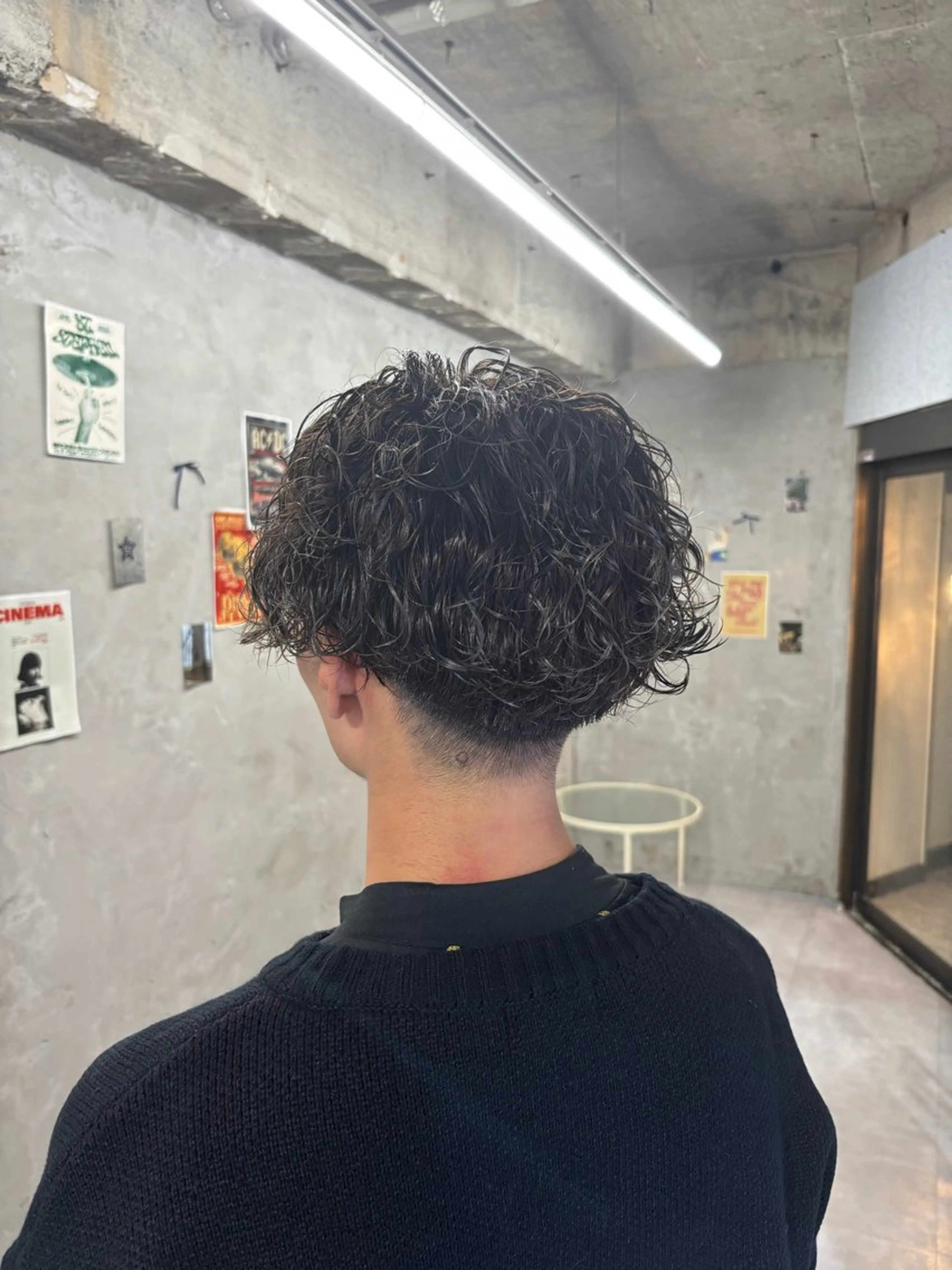 ショート パーマ メンズ 波巻きパーマ カット パーマ トリートメント door white hideのヘアスタイル