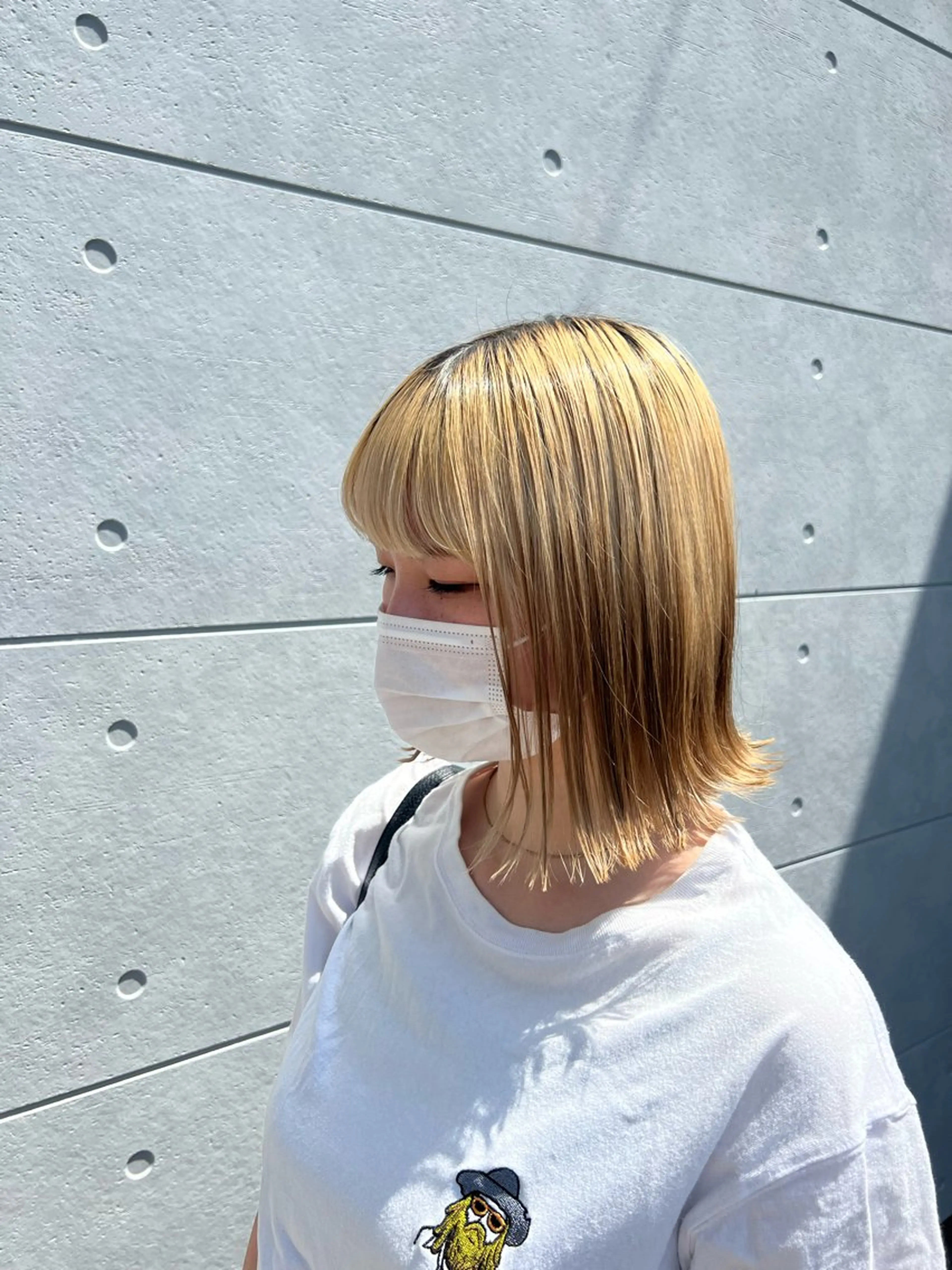セミロング カラー くびれヘア 飛田 楓信のヘアスタイル