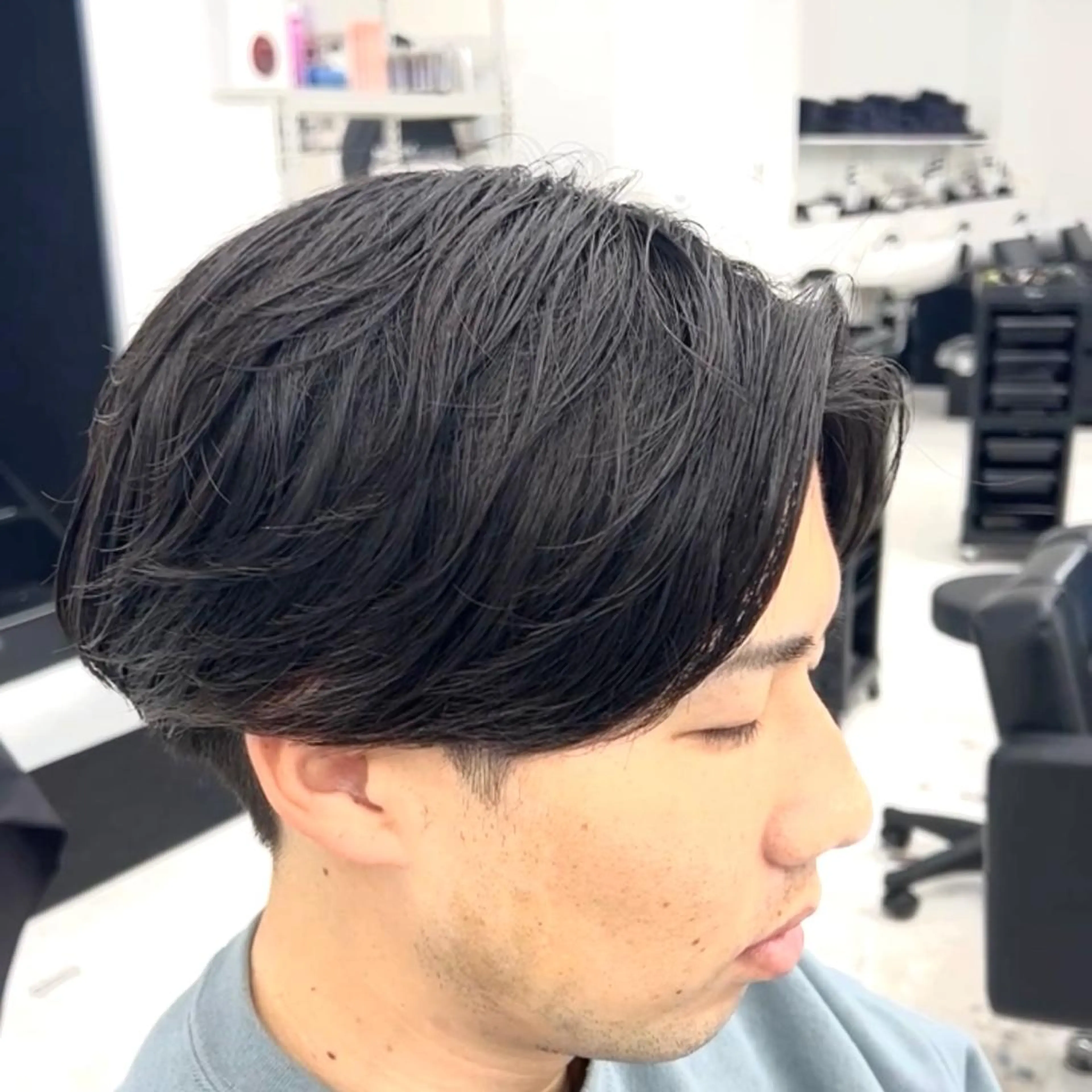 ショート パーマ メンズ メンズパーマ カット パーマ 柏メンズカットパーマ NO.1タイチのヘアスタイル