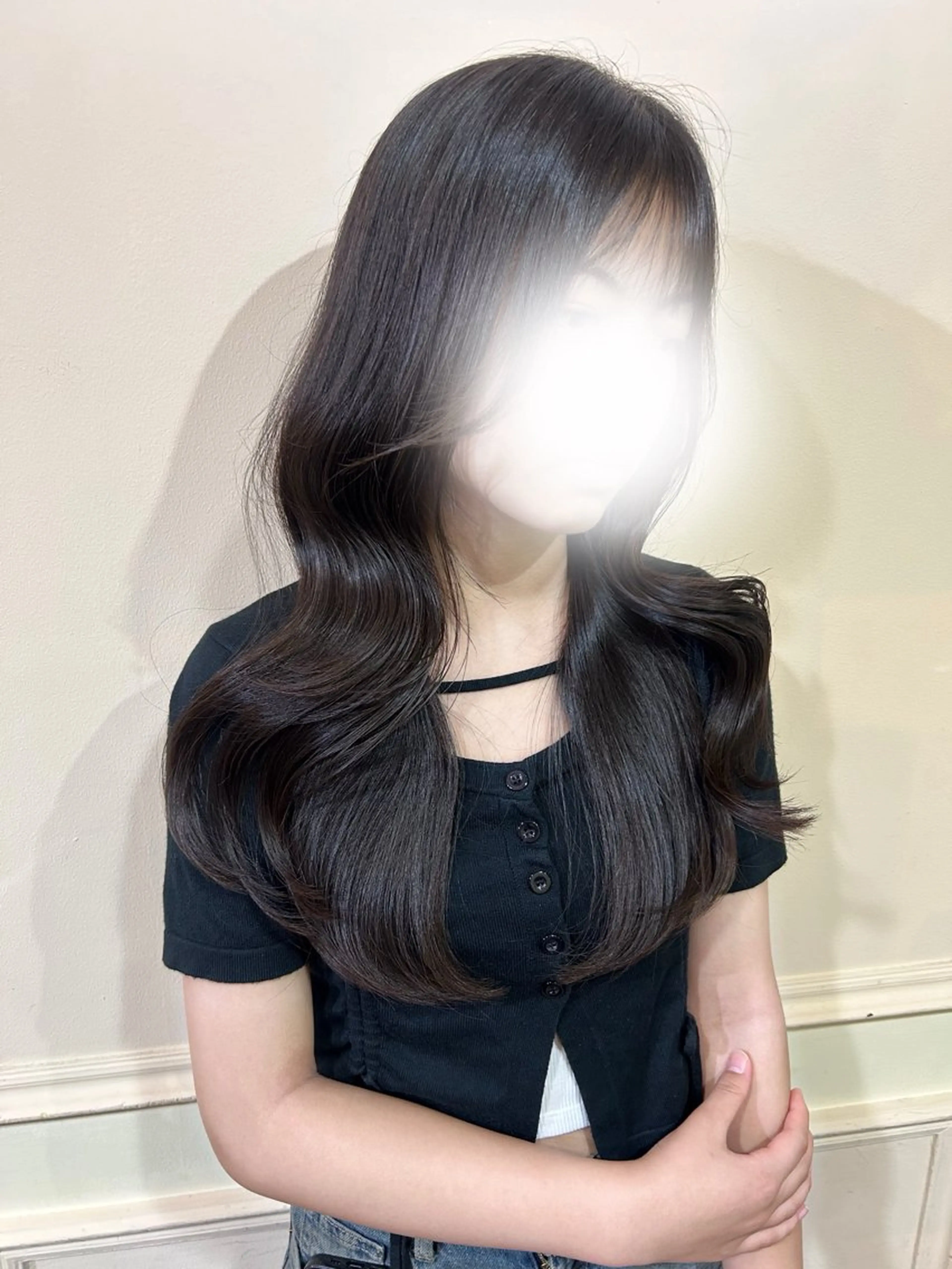 ロング カラー ハイレイヤー レイヤーカット ロング 'AXISガスビル Rinのヘアスタイル