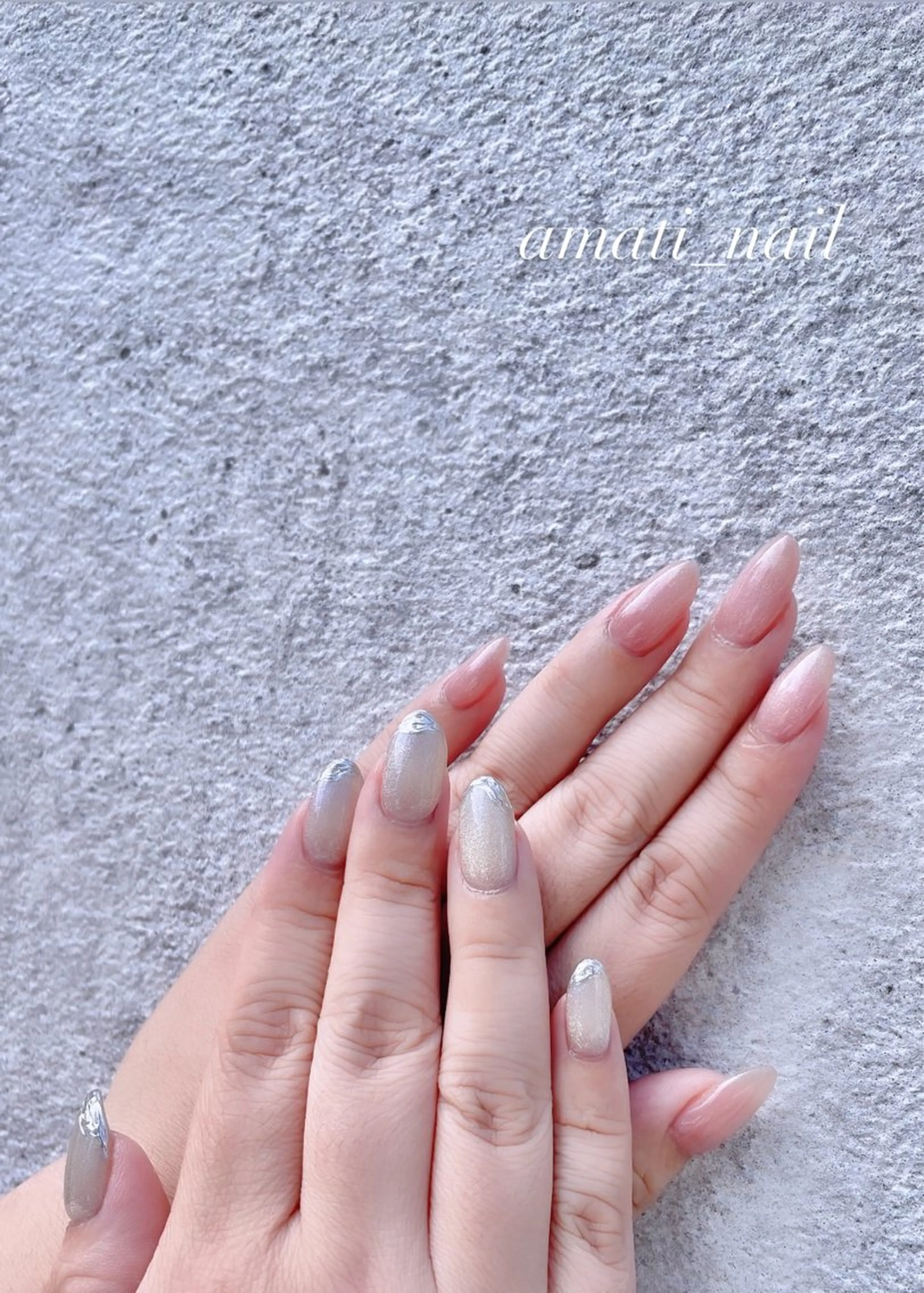 ネイル フットネイル ジェルネイル マグネットネイル ミラーネイル ニュアンスネイル ハンドネイル amati_nail TAKAKOのネイルデザイン