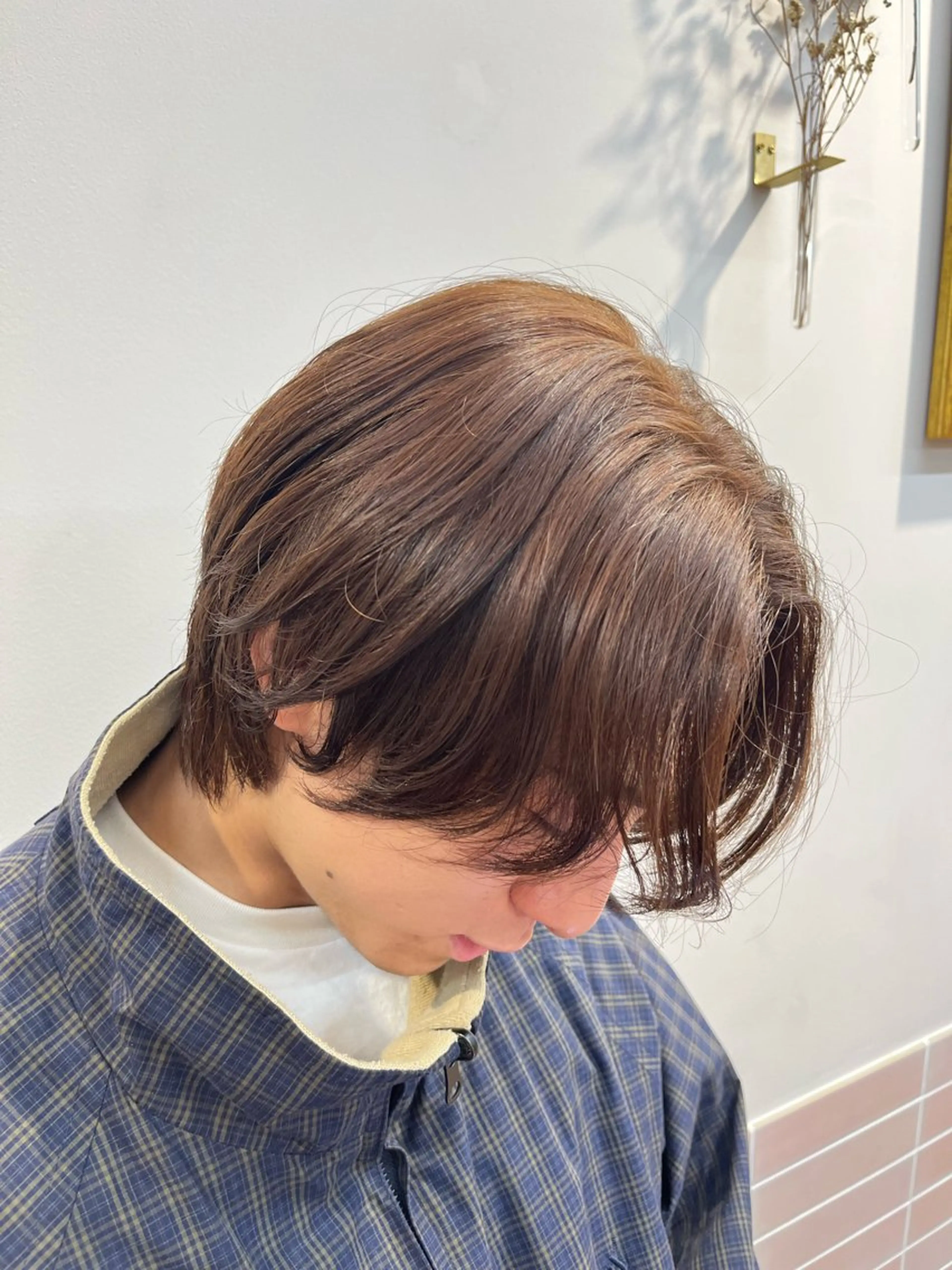 メンズ センターパート カット 北村 優斗のヘアスタイル