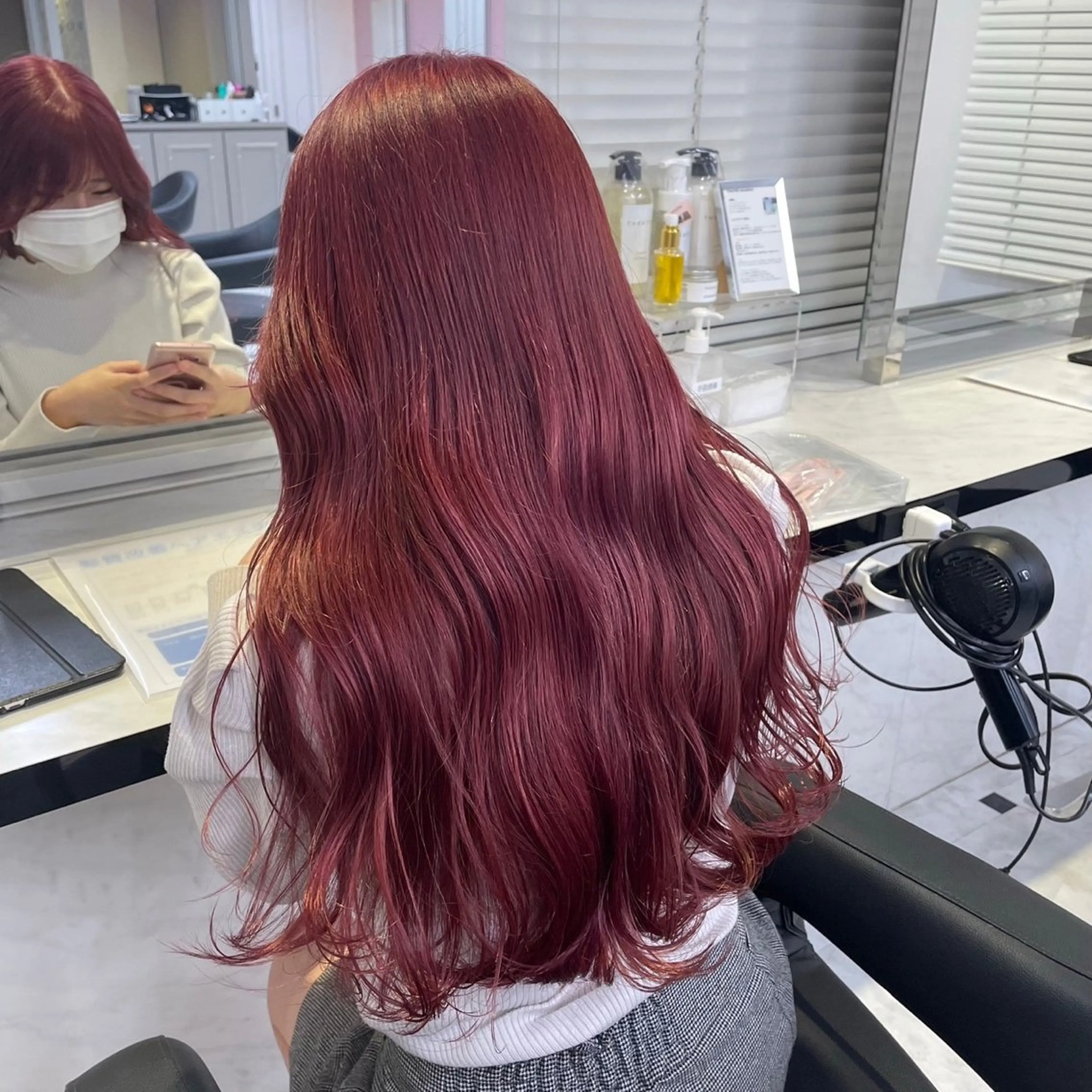 ミディアム ヘアカラー Miwa🤍ダメージ レスカラー特化🦢のヘアスタイル