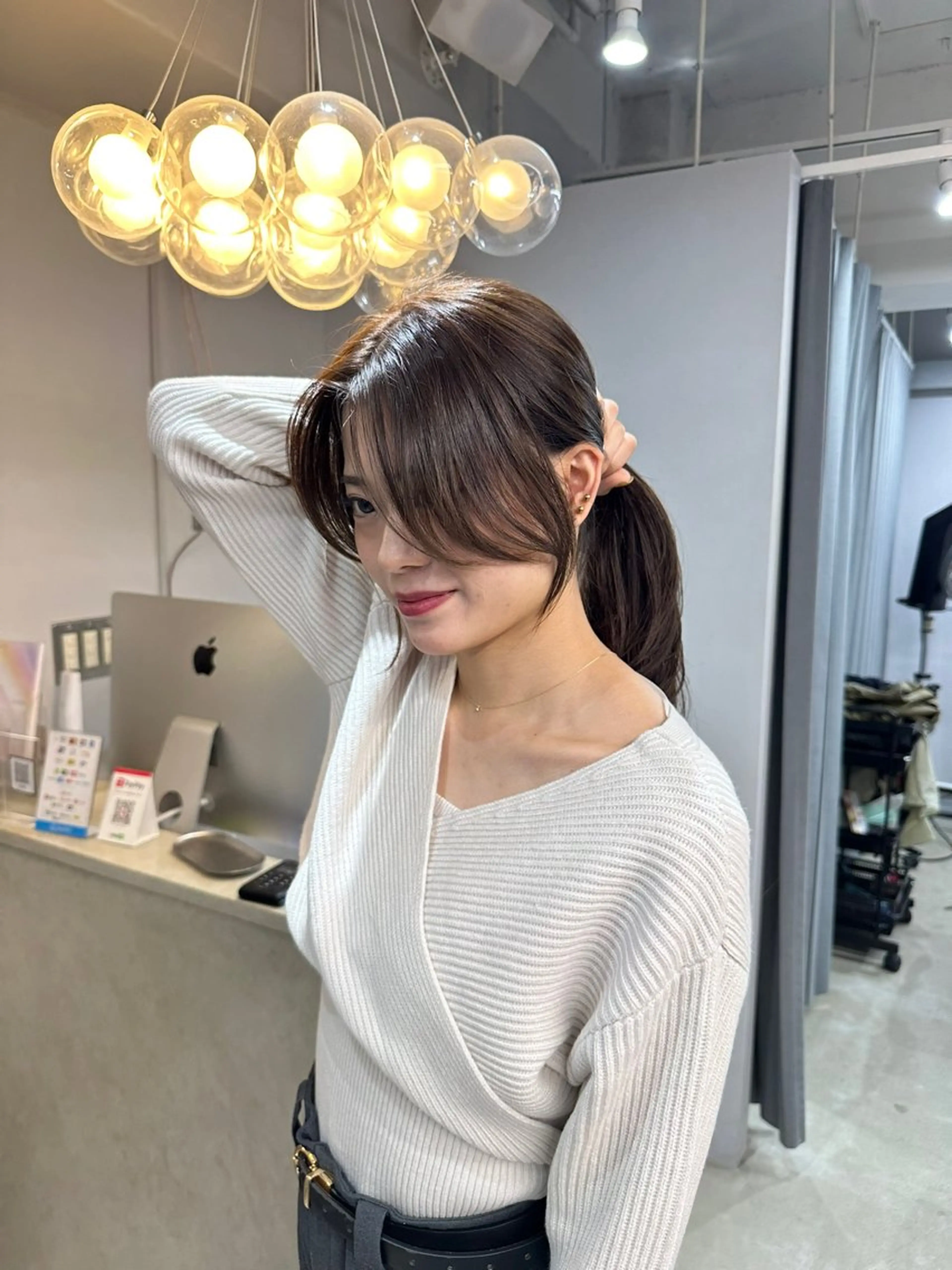 ロング カラー 韓国ヘア✨美髪矯正✨ 高橋大河のヘアスタイル