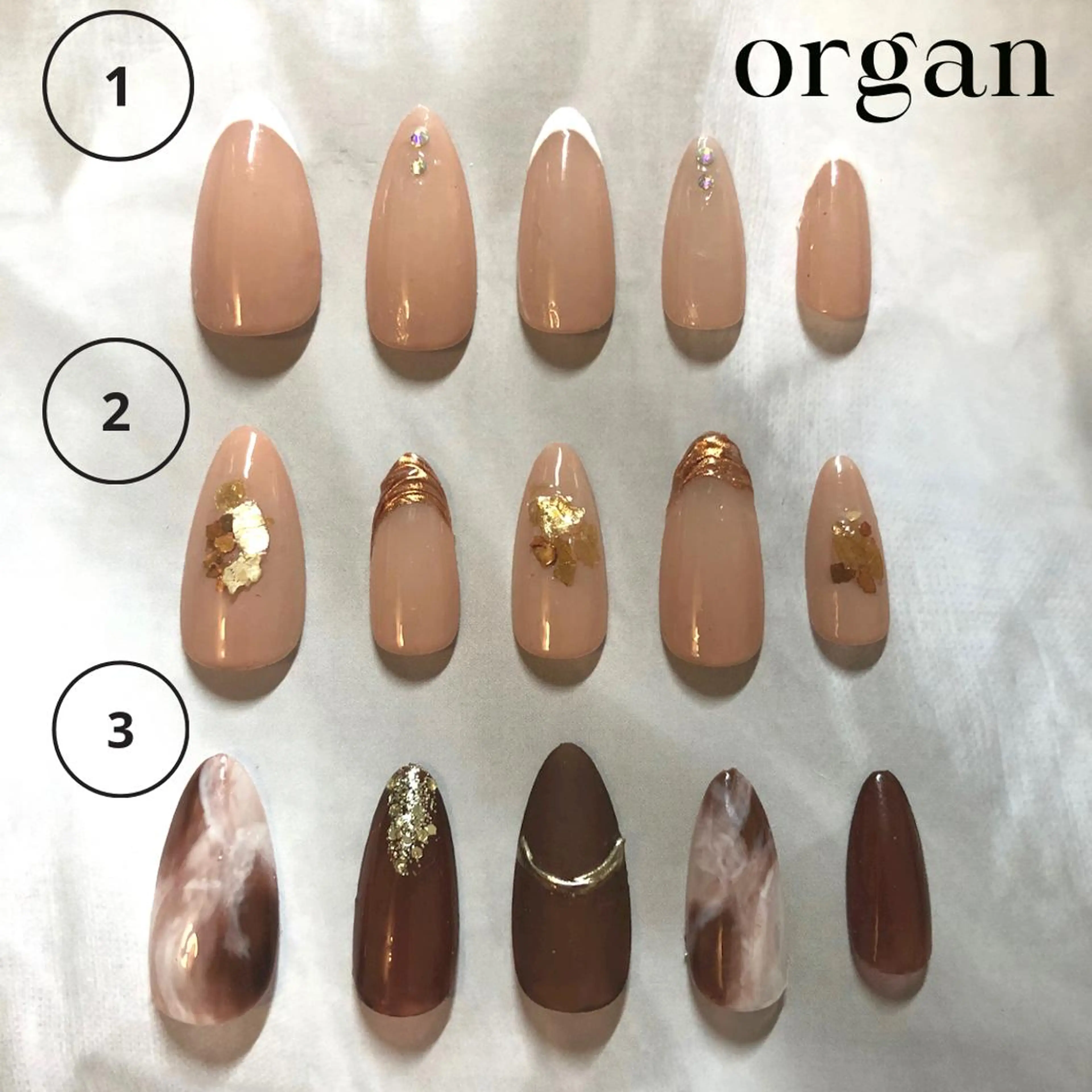 ネイル フレンチネイル ニュアンスネイル 【ＯＲＧＡＮ】 nailのネイルデザイン