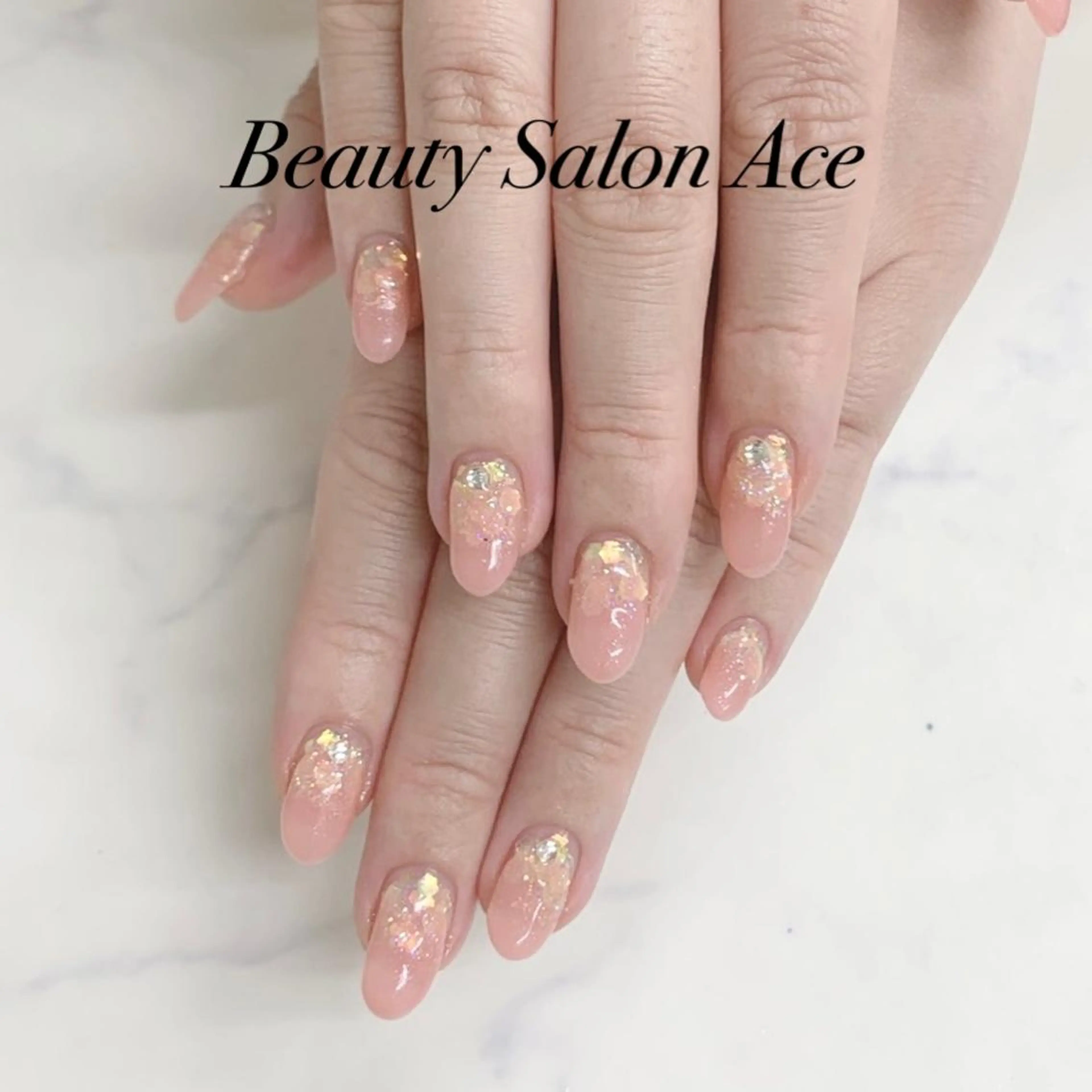 ネイル ラメ(グリッター) メンズネイル ハンドネイル ハンドケア Beauty Salon Ace(ネイルサロン エース)所属・池袋フィルイン Ace♡長さだしのネイルデザイン