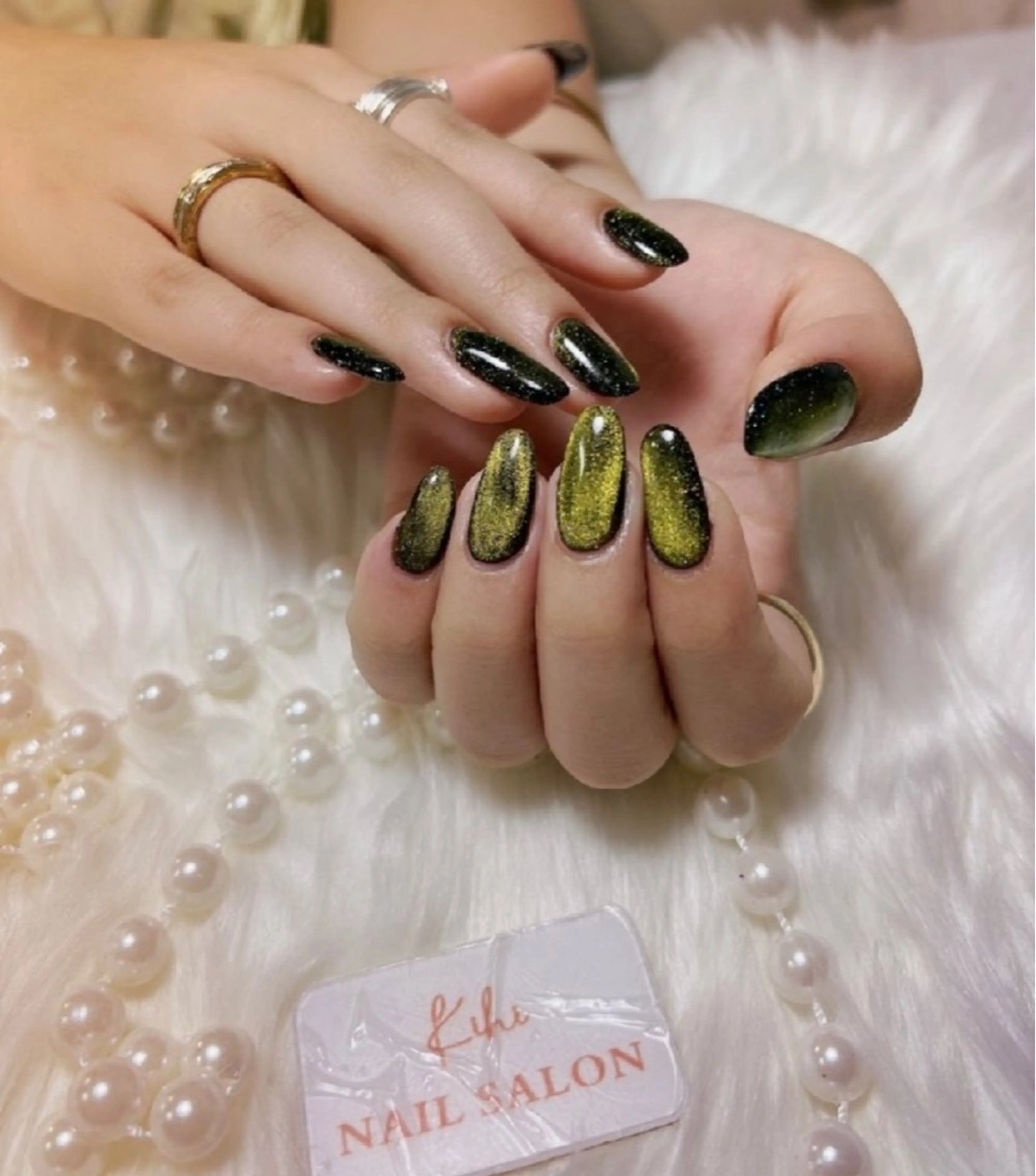 ネイル マグネットネイル 福島 みきのネイルデザイン