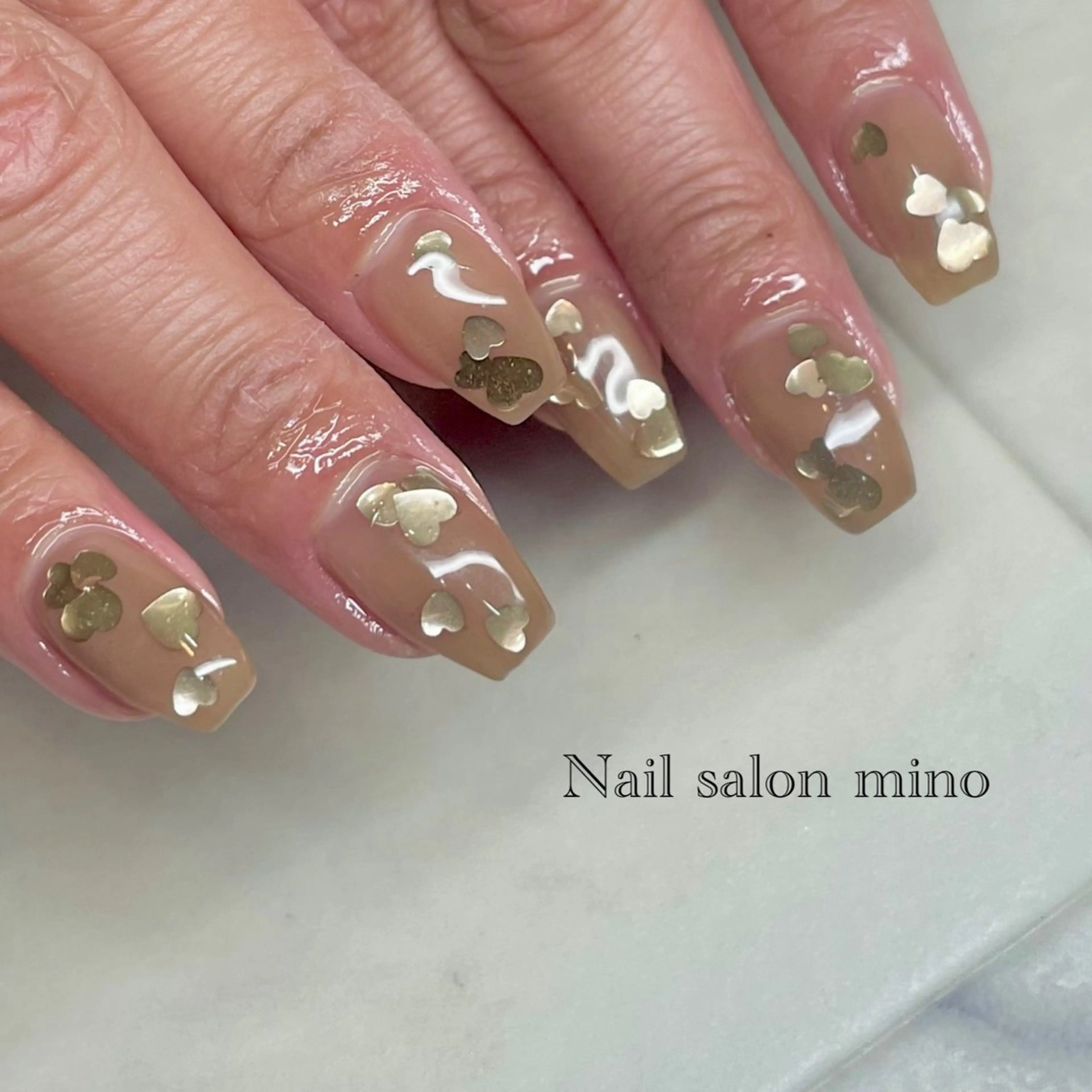 ネイル スカルプネイル 三野　nail salon minoのネイルデザイン