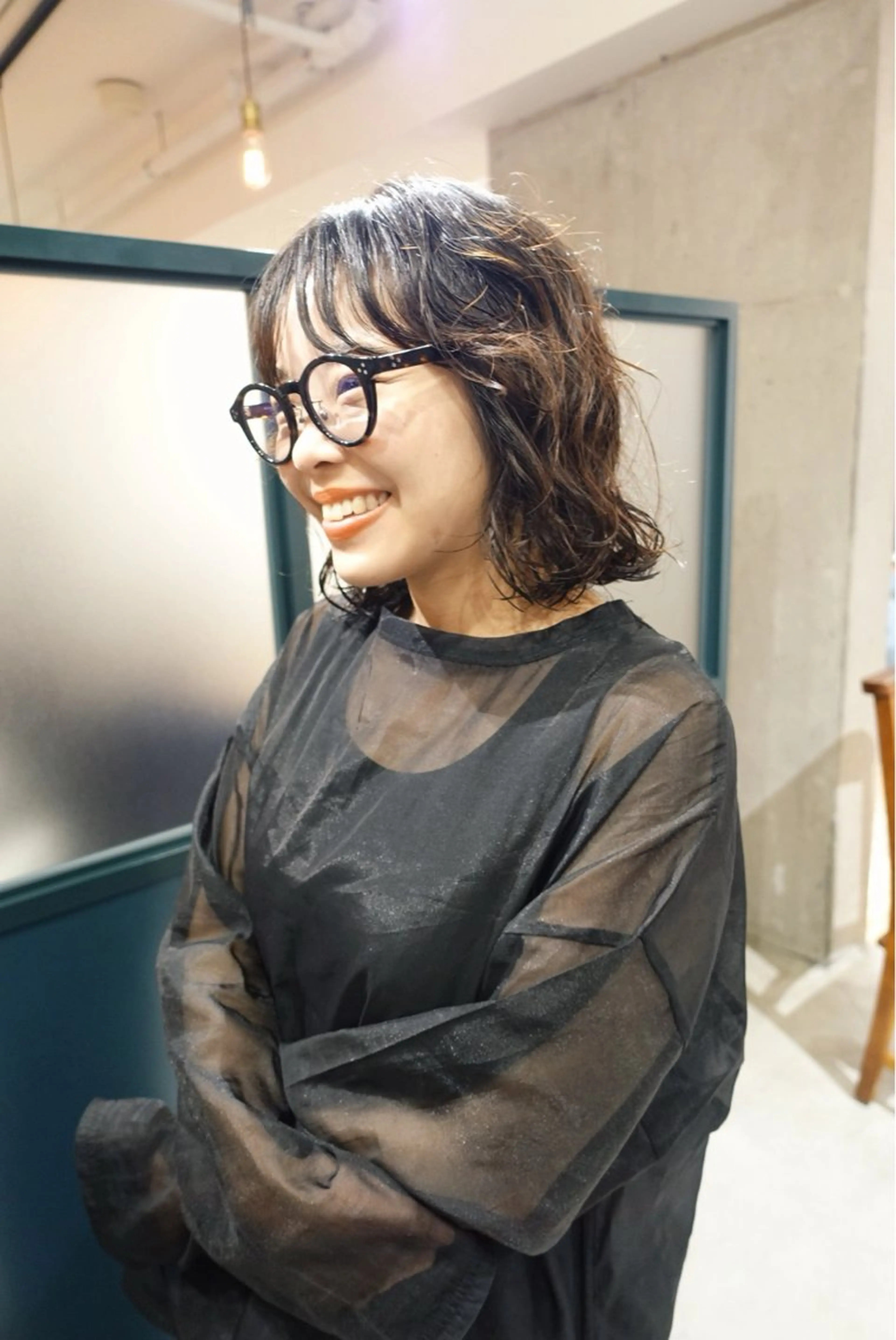 ショート パーマ 暖色/パーマ 🌼クニトウメイのヘアスタイル