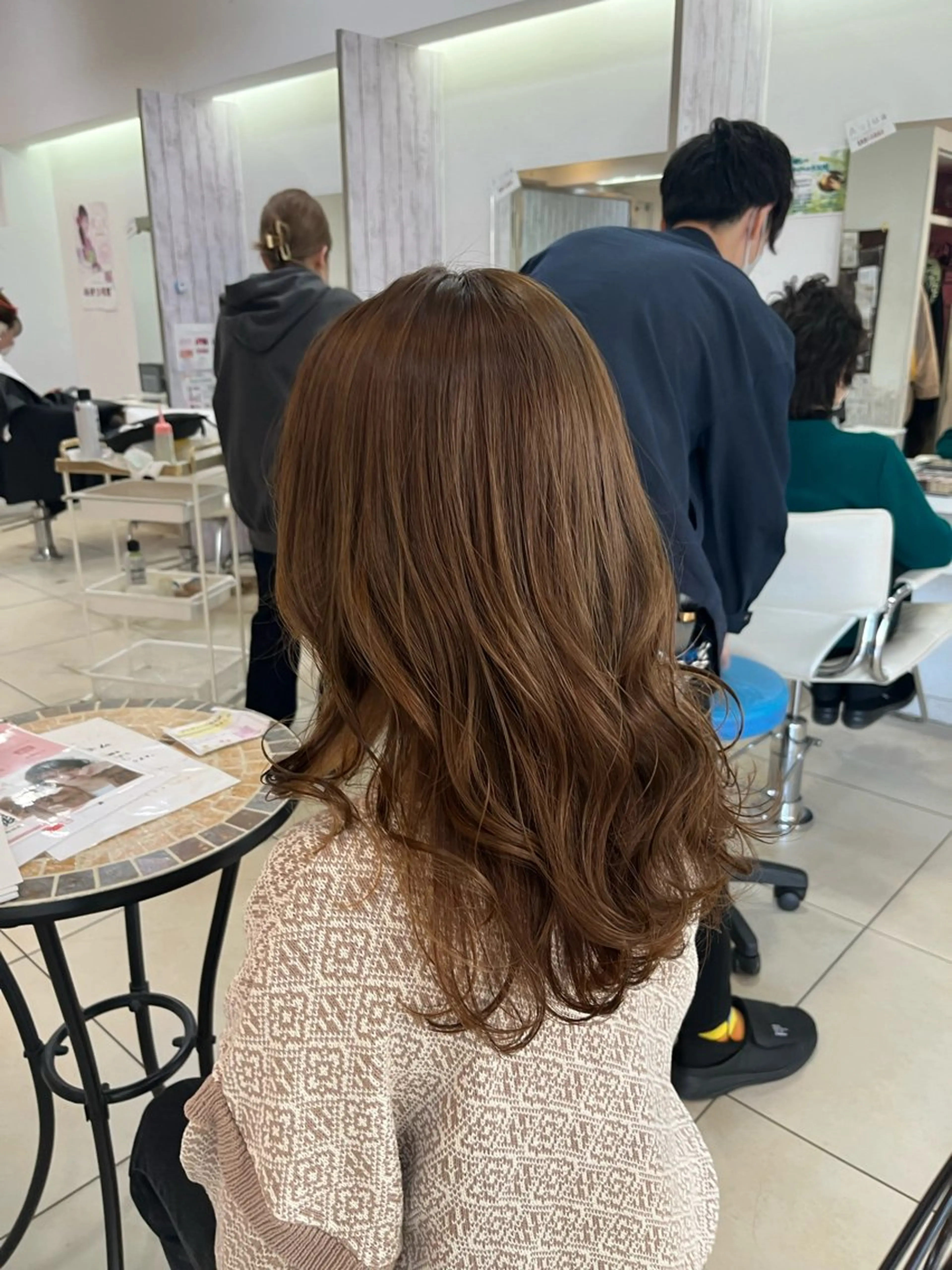 セミロング カラー ヘアカラー 🤎ベージュカラー/ 髪質改善/山岸🤎のヘアスタイル