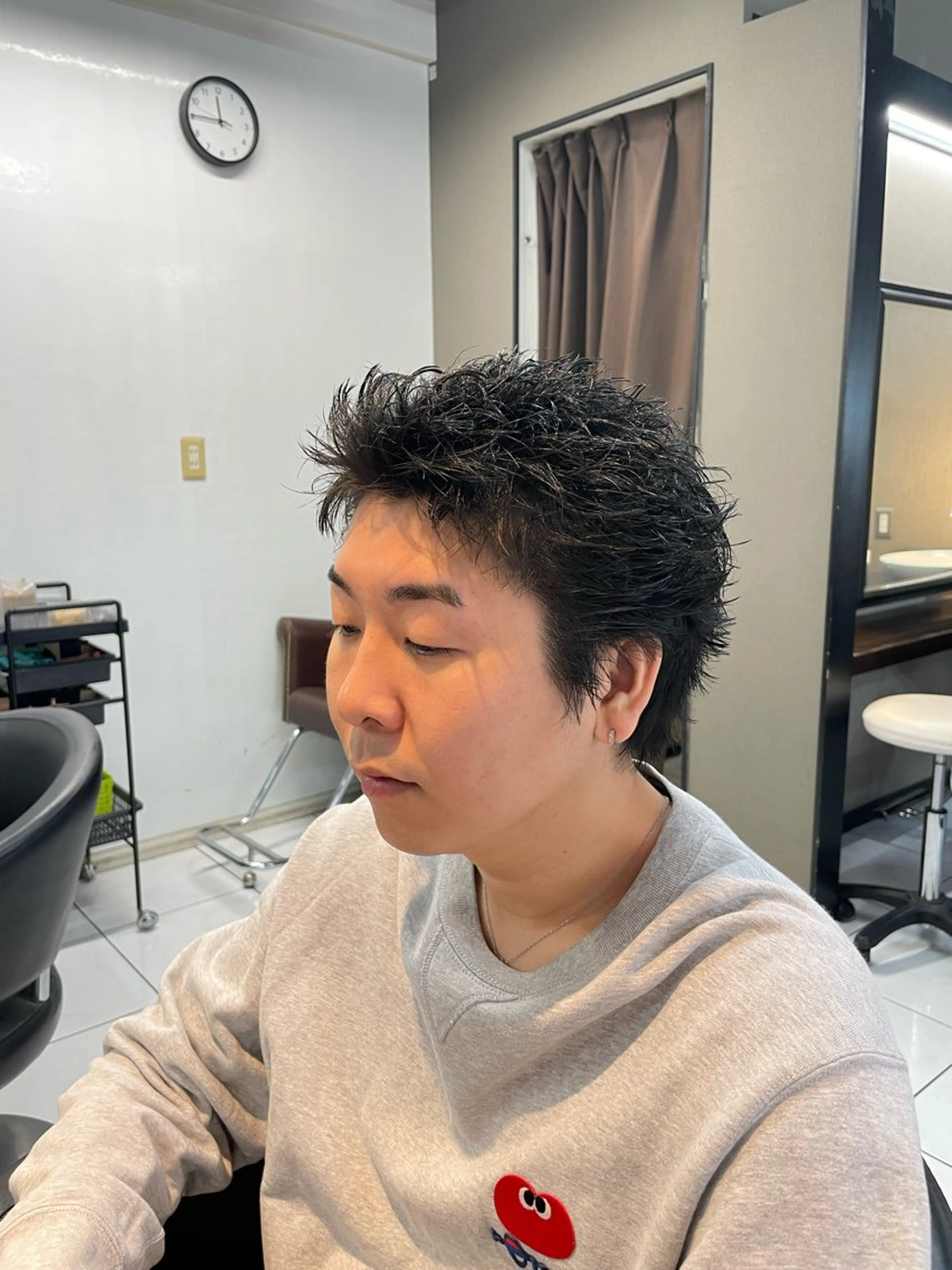 ショート カラー パーマ メンズ メンズパーマ スパイキーショート メンズツイストパーマ ツイストスパイラルパーマ 刈り上げ カット パーマ 🔥お値段以上🔥 メンズ特化たかひろのヘアスタイル