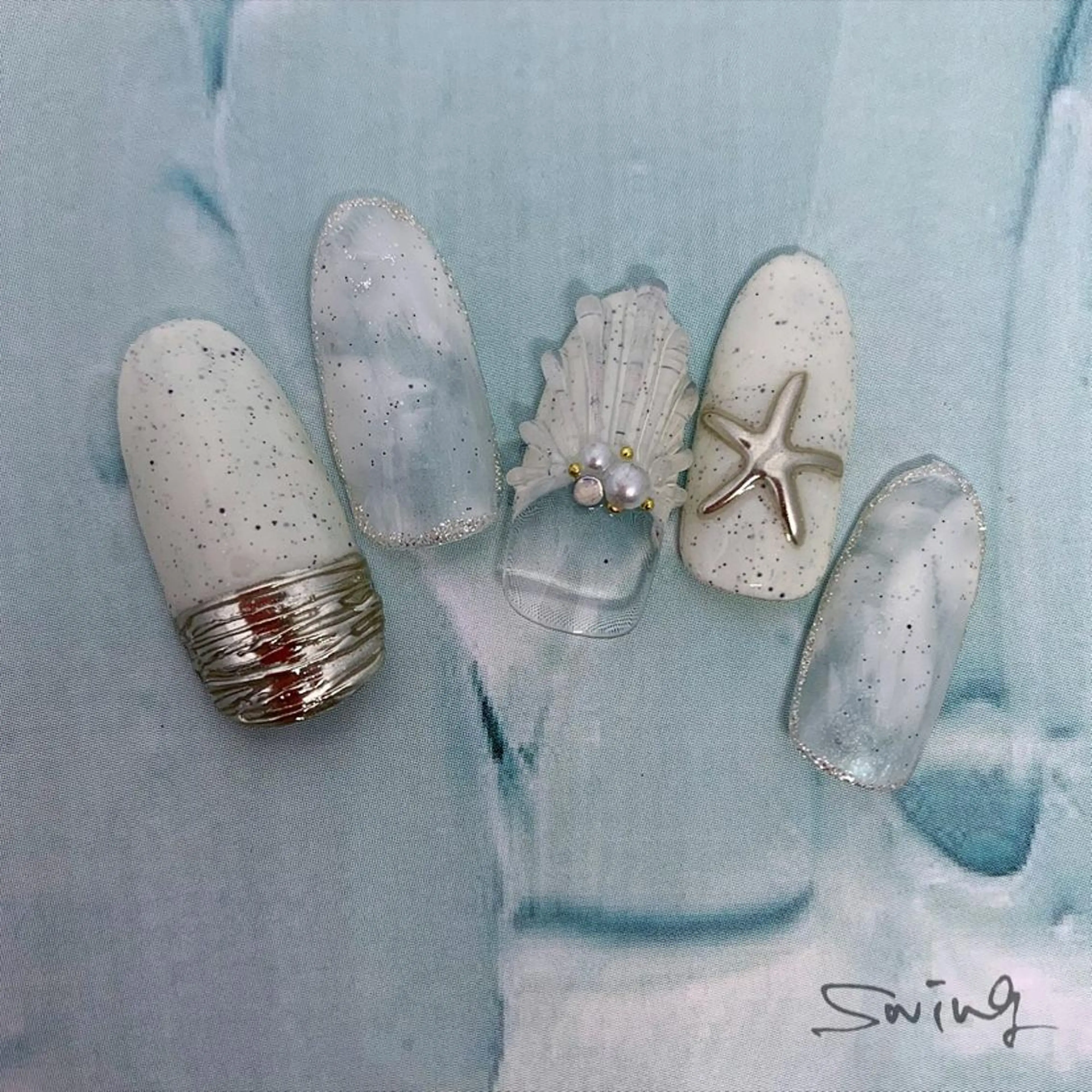 ネイル 夏ネイル SWING Nail Salon所属・Yoshida Takakoのネイルデザイン