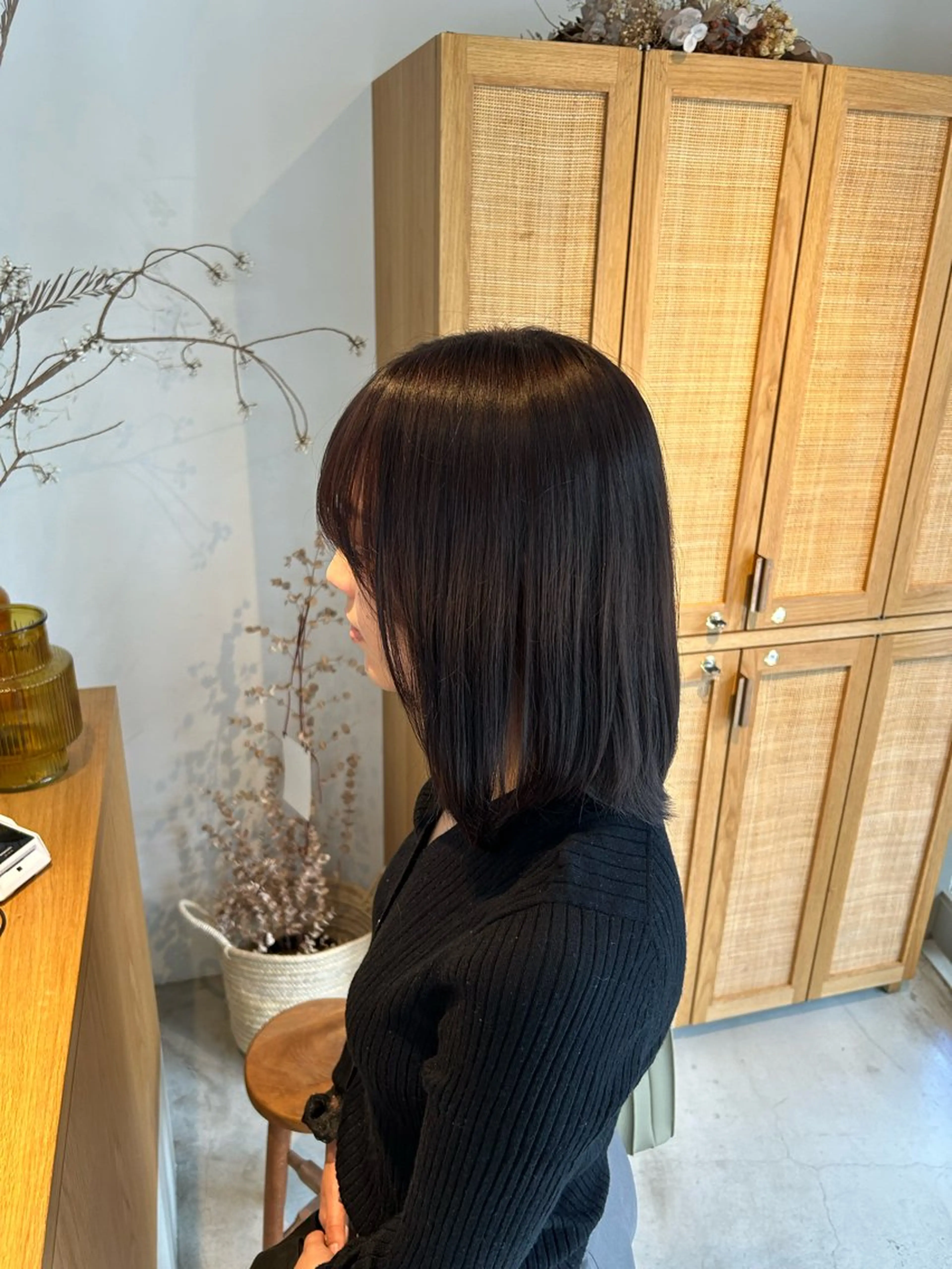ミディアム カラー pele 梅田所属・PELEハイトーン shinobuのヘアスタイル