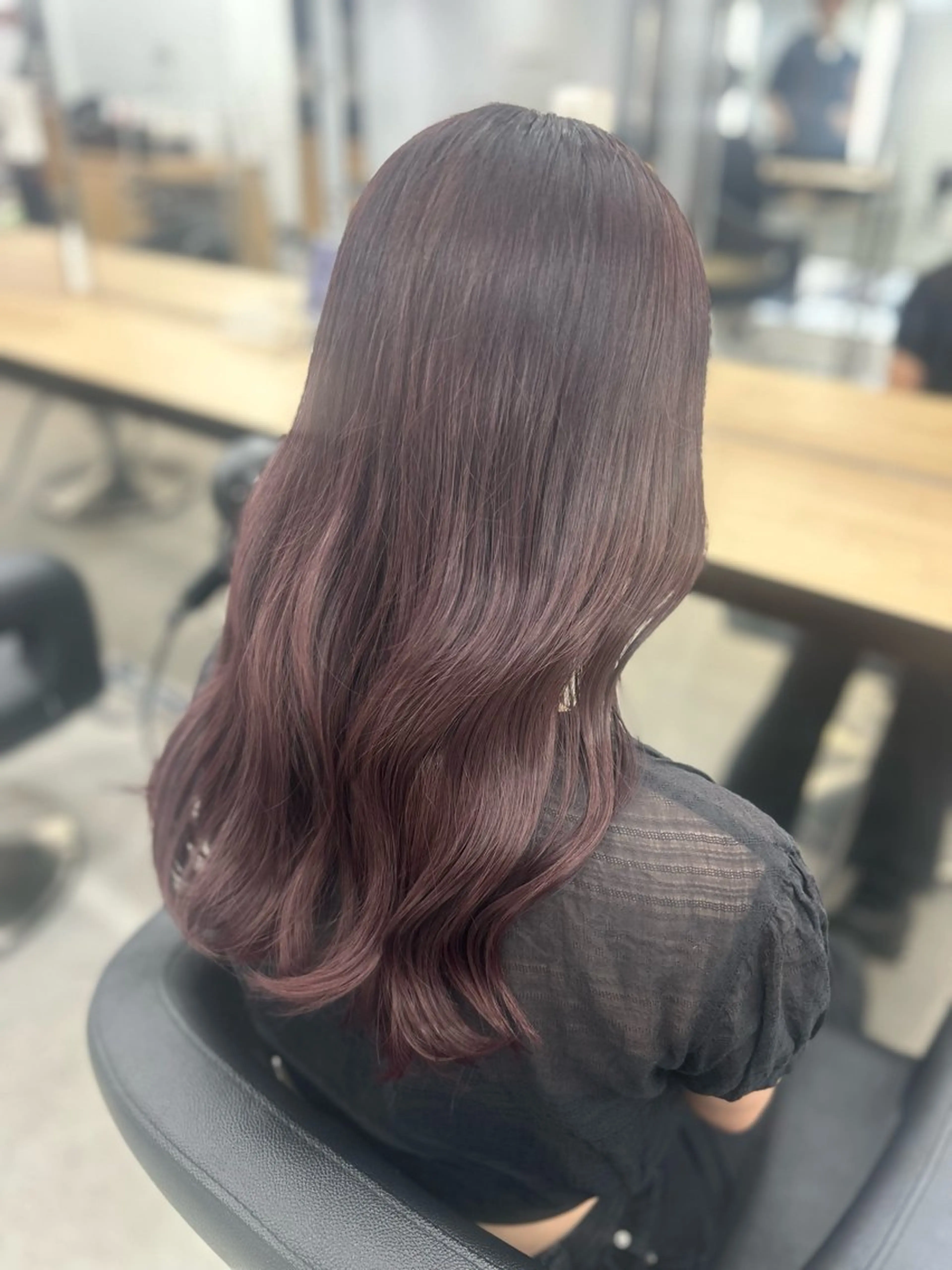 ロング カラー ヘアカラー トリートメント ヘアセット YUKA💜淡色 ラベンダー/ベージュのヘアスタイル