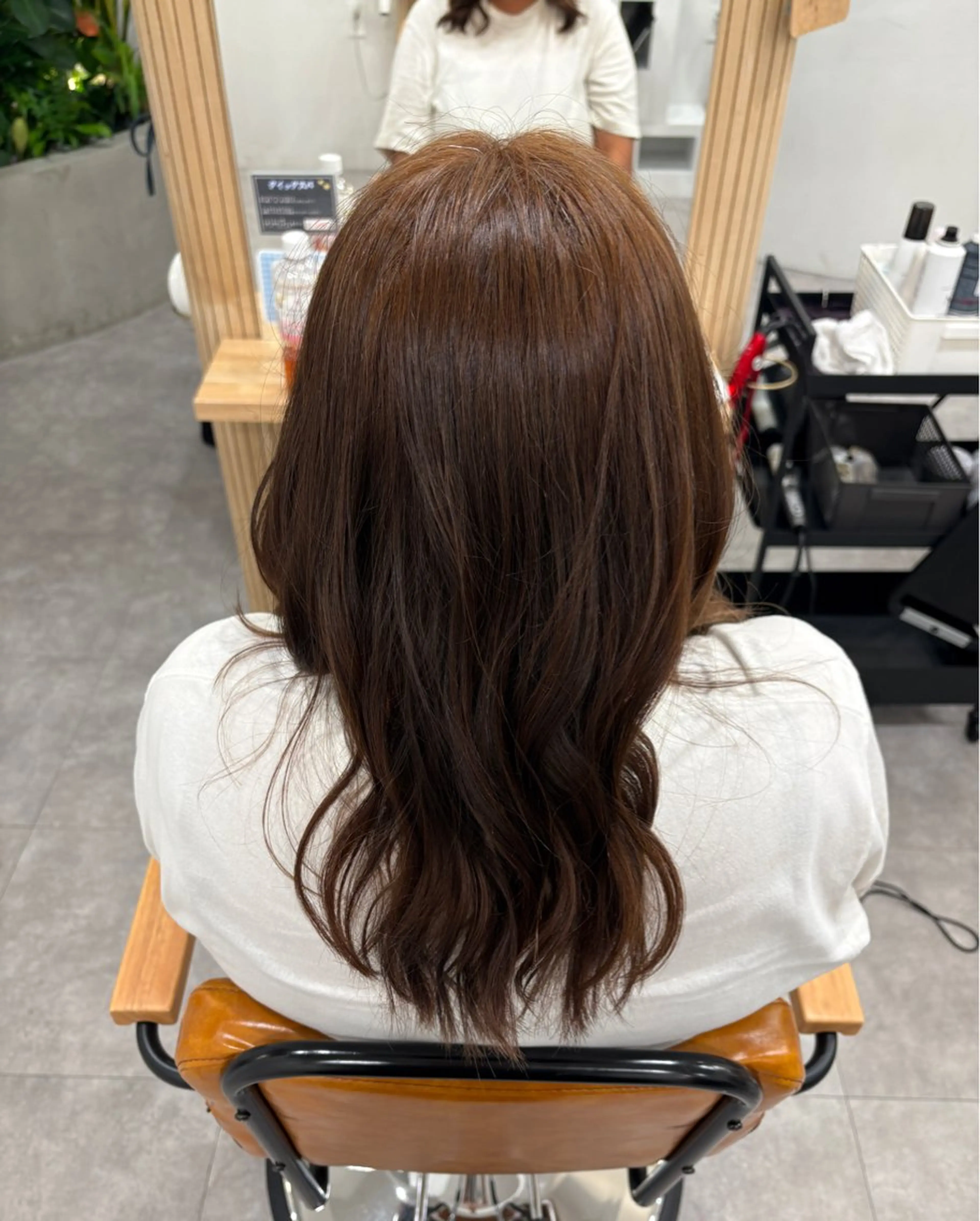 セミロング カラー ヘアカラー 縮毛矯正 SHIAN ⭐️KAHO⭐️のヘアスタイル