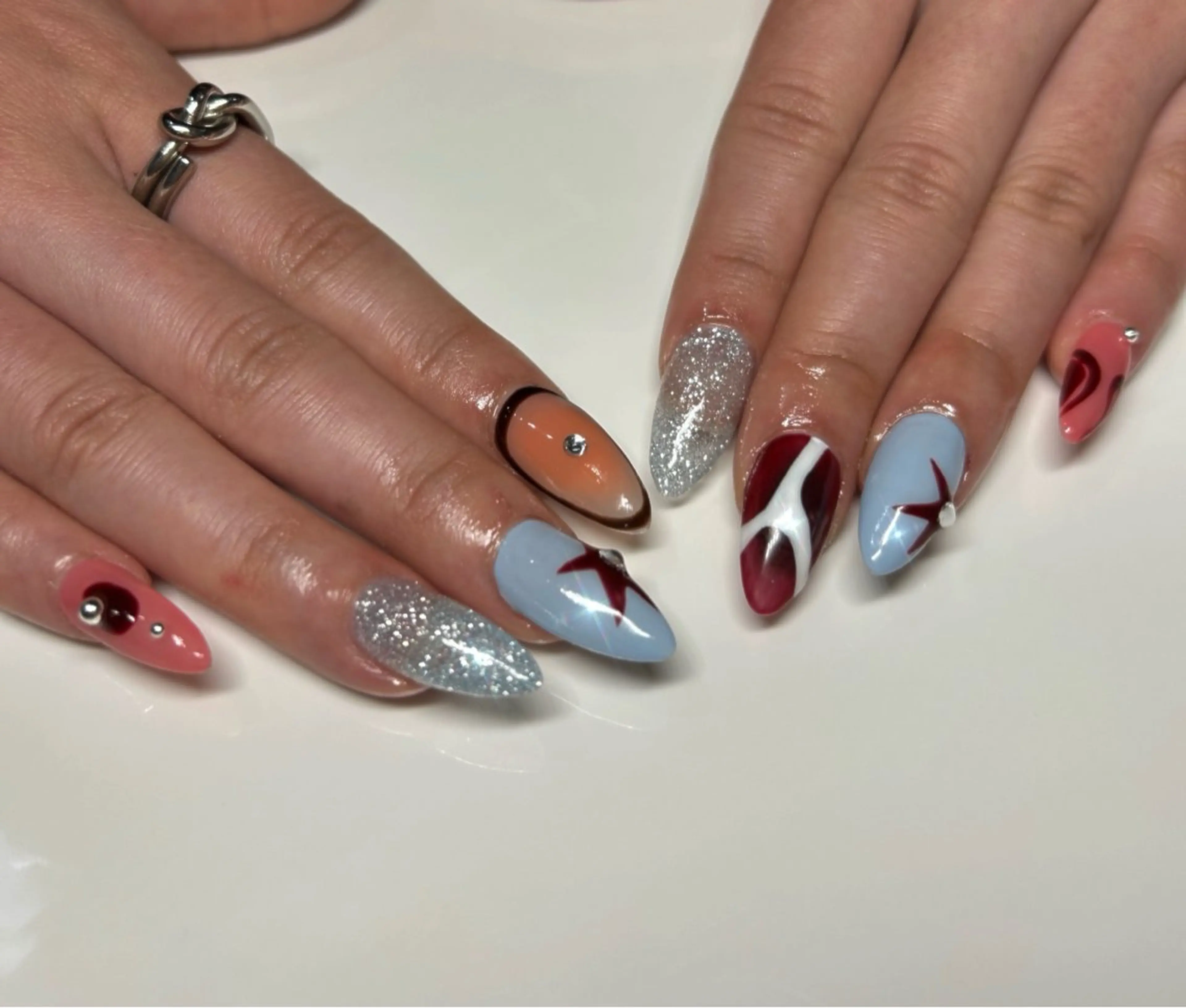 ネイル ワンカラーネイル ショートネイル d start 心斎橋 kawaii nails tokyo所属・なかもと あいかのネイルデザイン