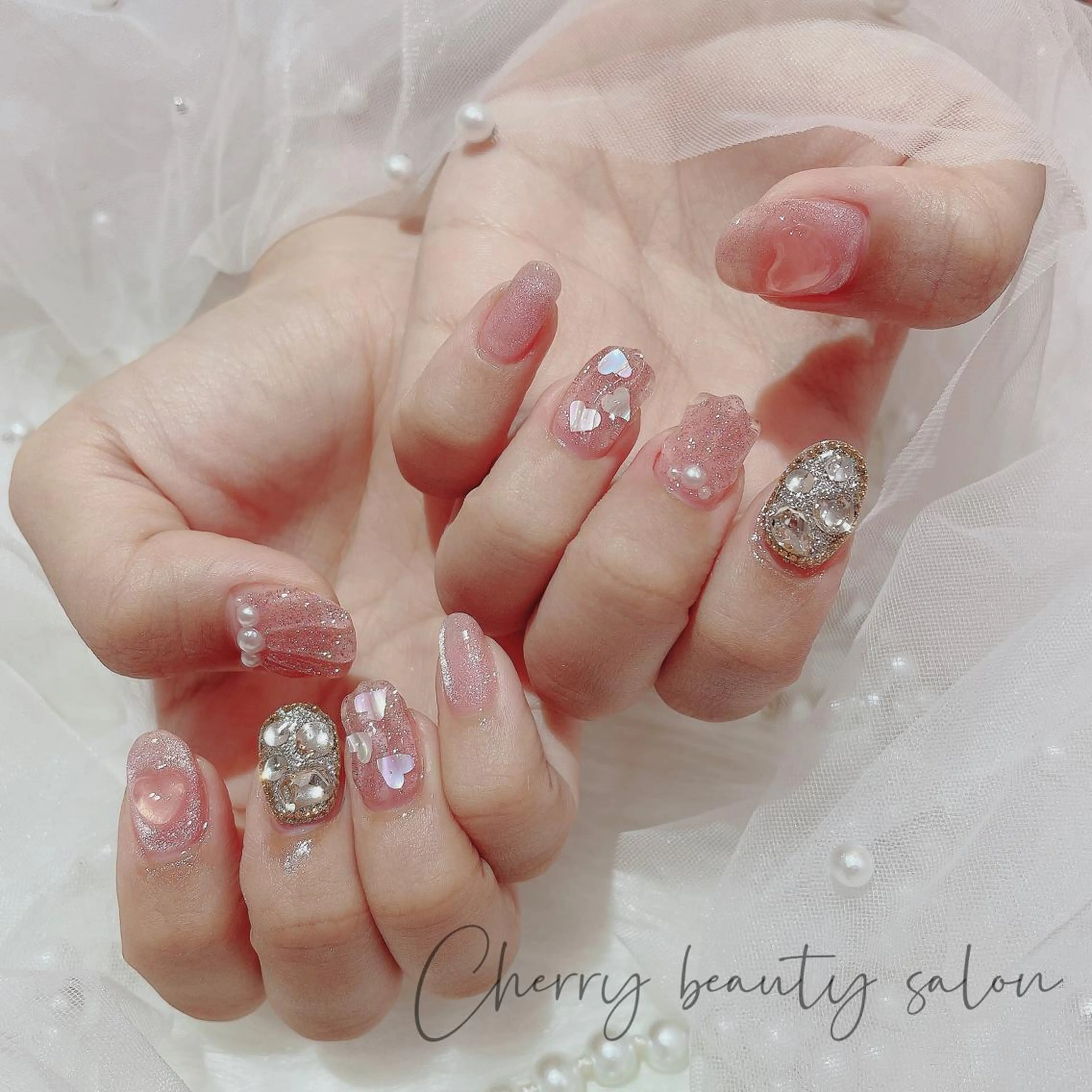 ネイル ハンドネイル ハンドケア SAKURA 🍒のネイルデザイン
