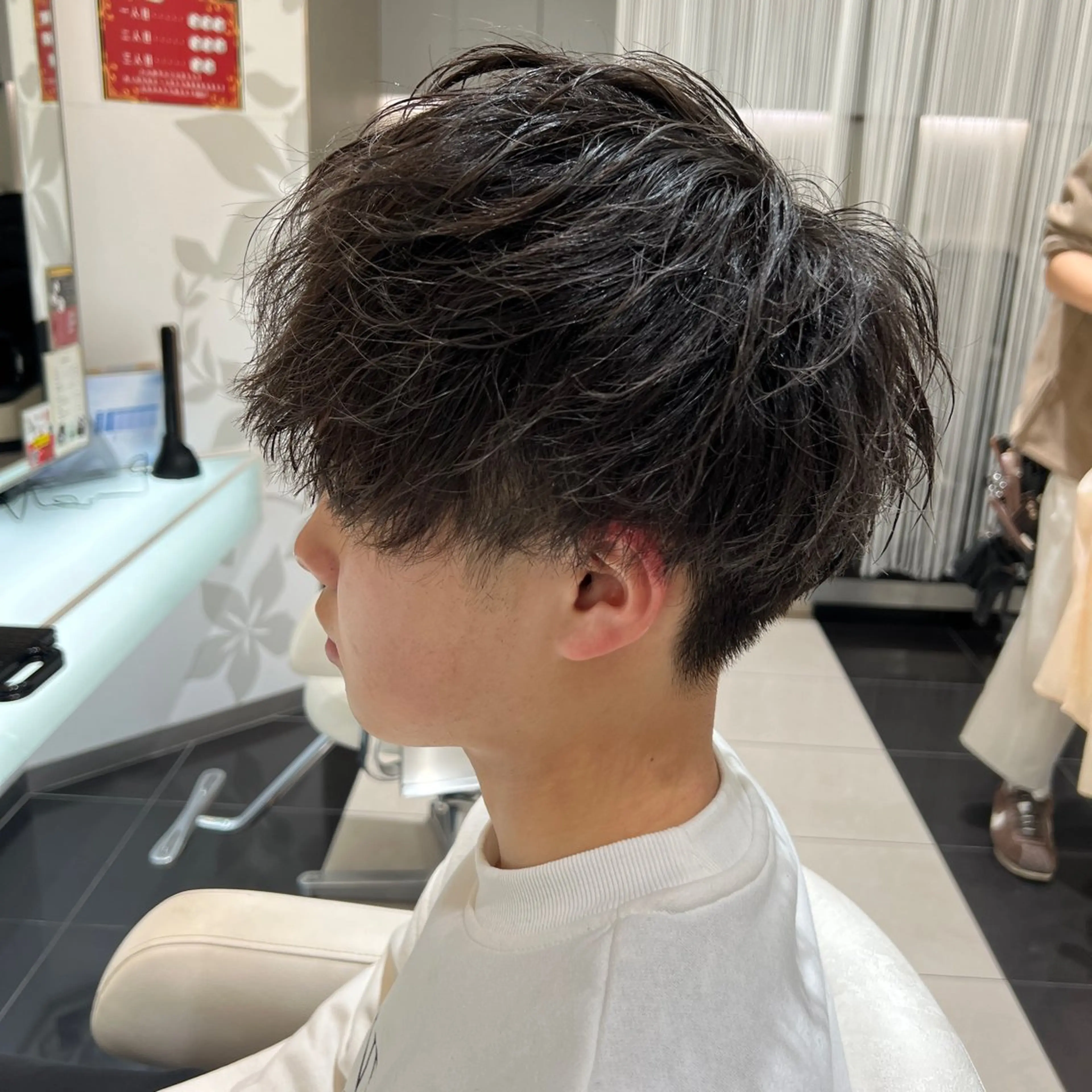 ショート メンズ メンズパーマ NYNY姫路本店 メンズパーマ藤川時也のヘアスタイル