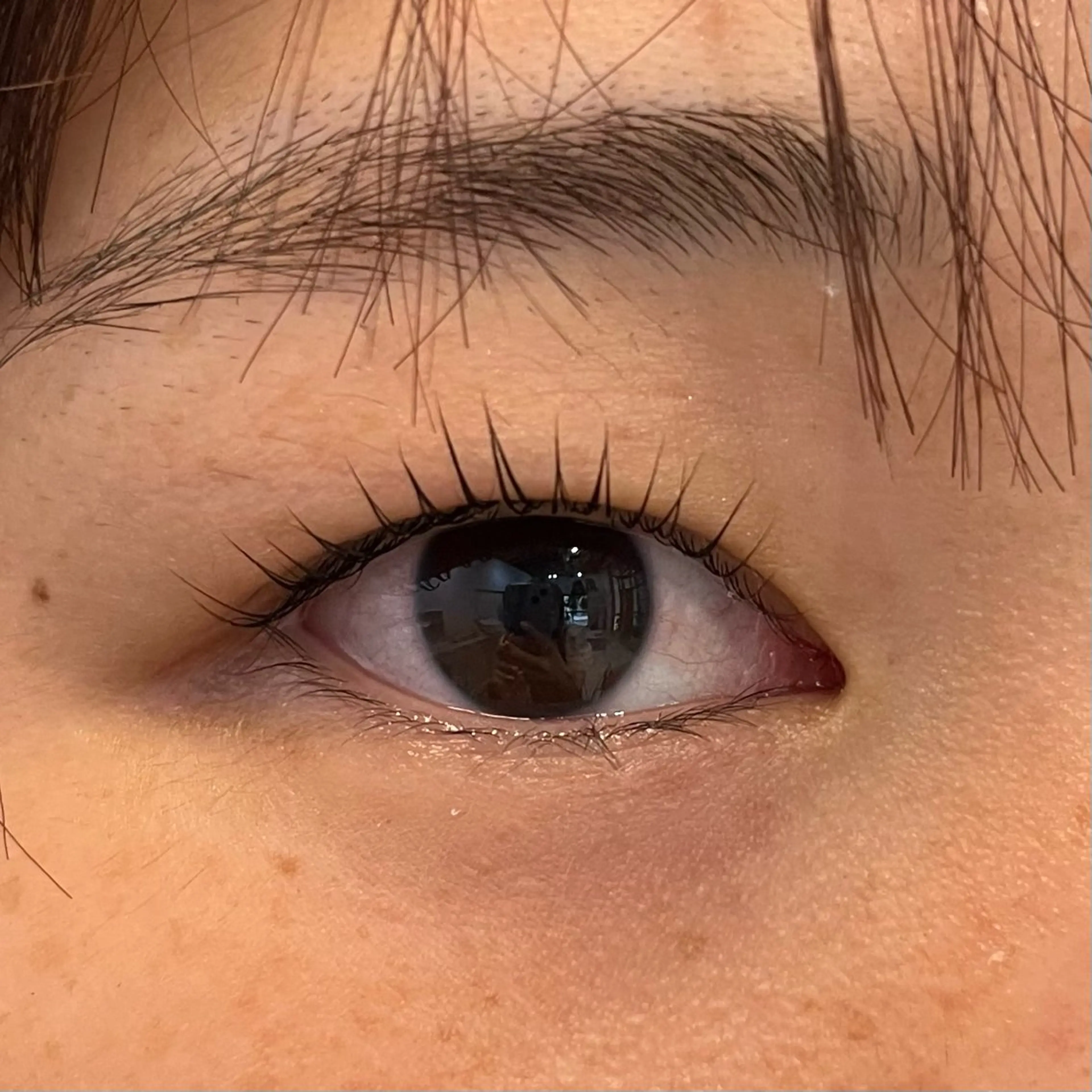 マツエク・マツパ パリジェンヌラッシュリフト マツパ ブリーチなしカラー ダブルカラーエクステのヘアスタイル