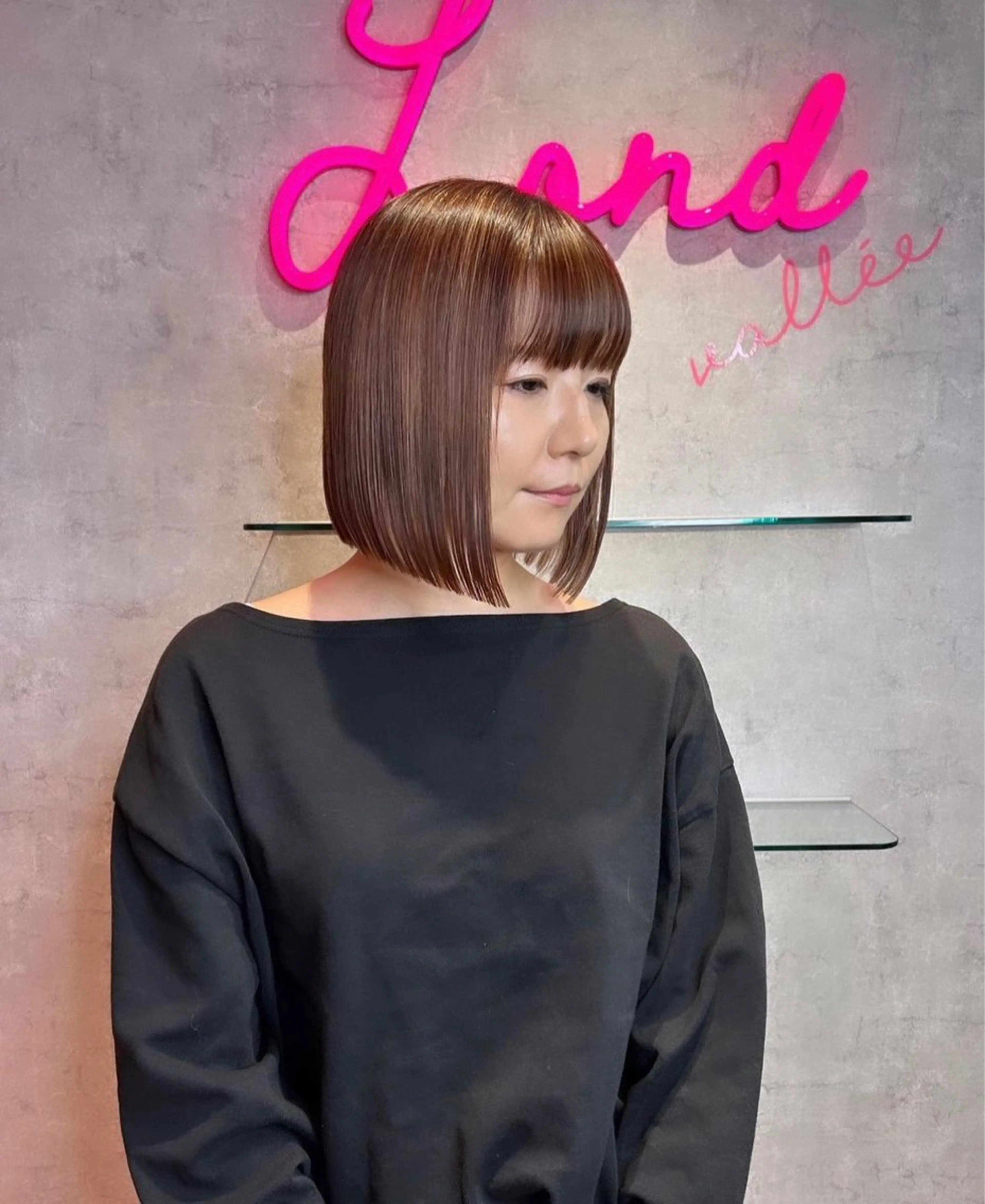 莉乃/縮毛矯正/髪質 改善/艶カラーのヘアスタイル