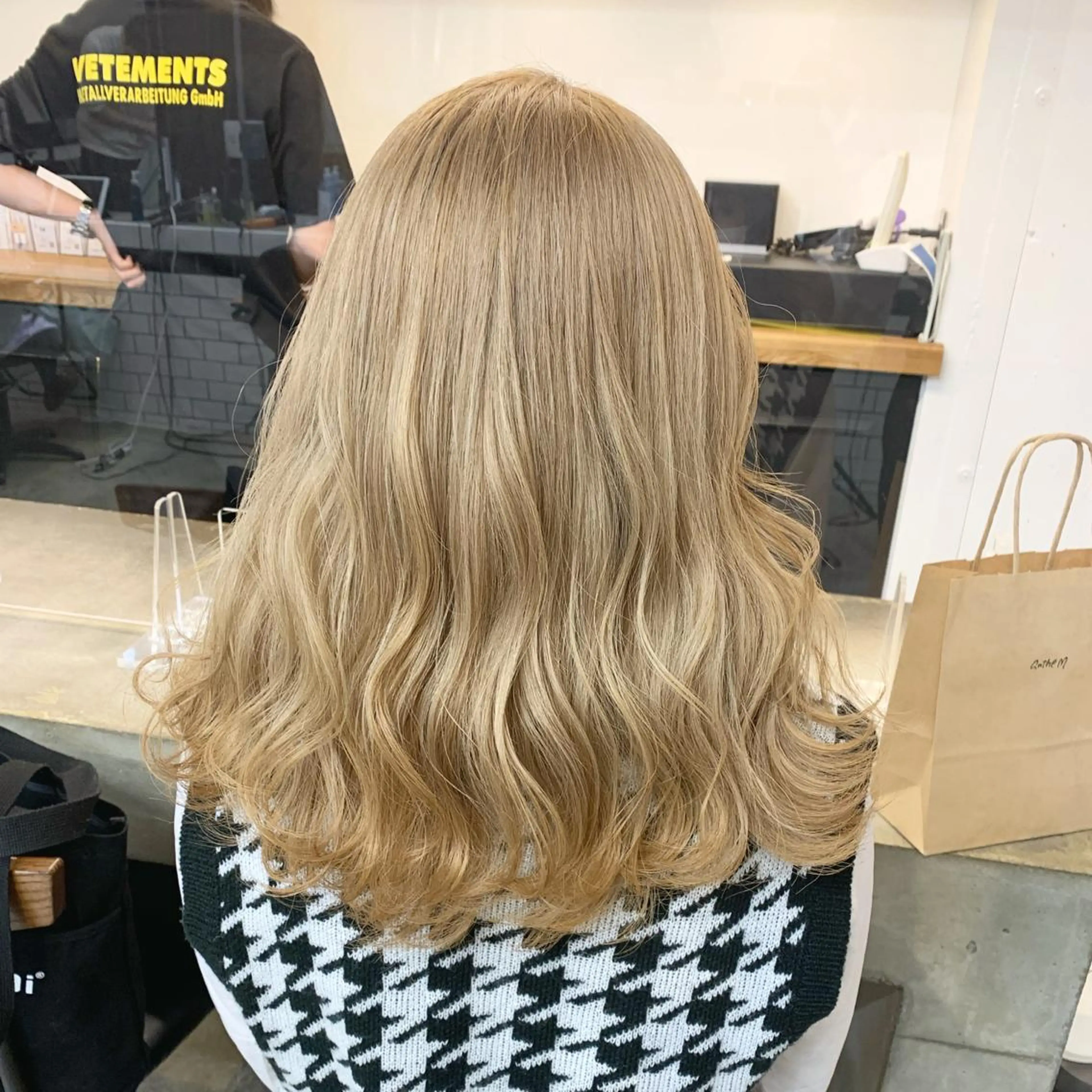 セミロング カラー ヘアアレンジ ヘアカラー トリートメント ヘアセット 🎀暖色カラー🎀 yurika♡のヘアスタイル