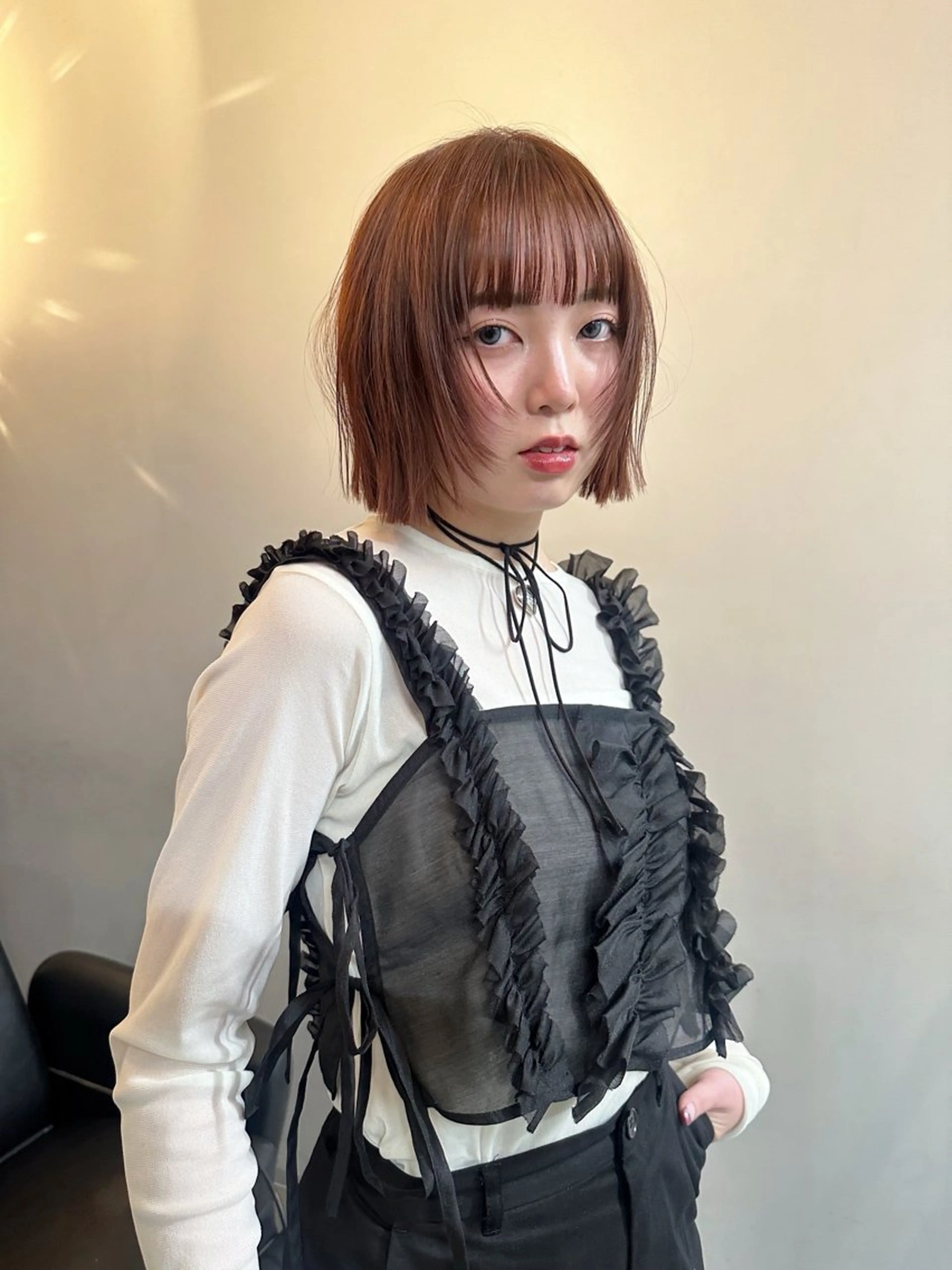 ショート 顔まわりレイヤー レイヤーカット saya🎀似合わせ レイヤーカットのヘアスタイル