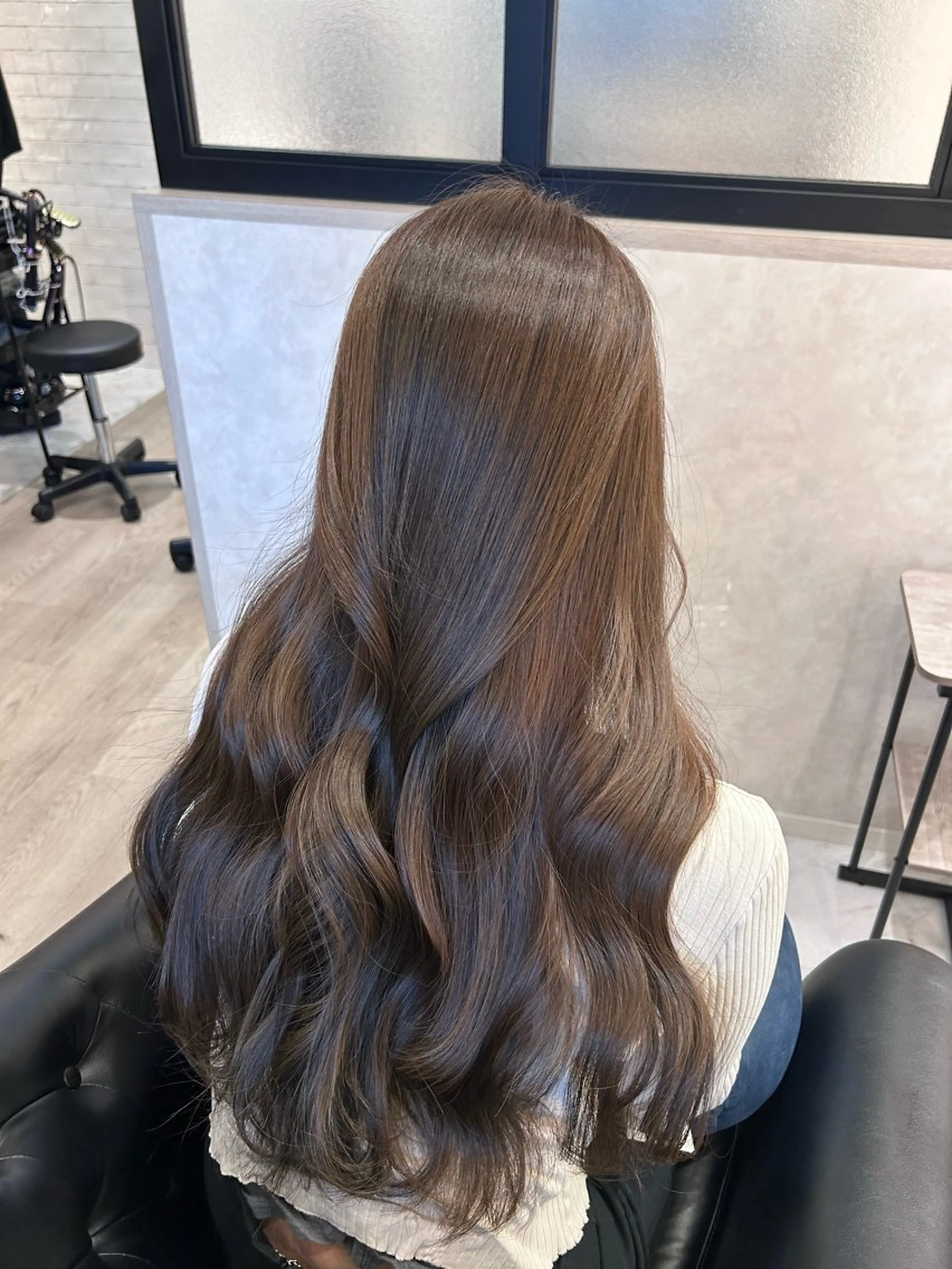 ロング カラー カット ヘアカラー トリートメント &chaLme   心斎橋所属・emi/髪質改善/ 韓国風/艶カラーのヘアスタイル