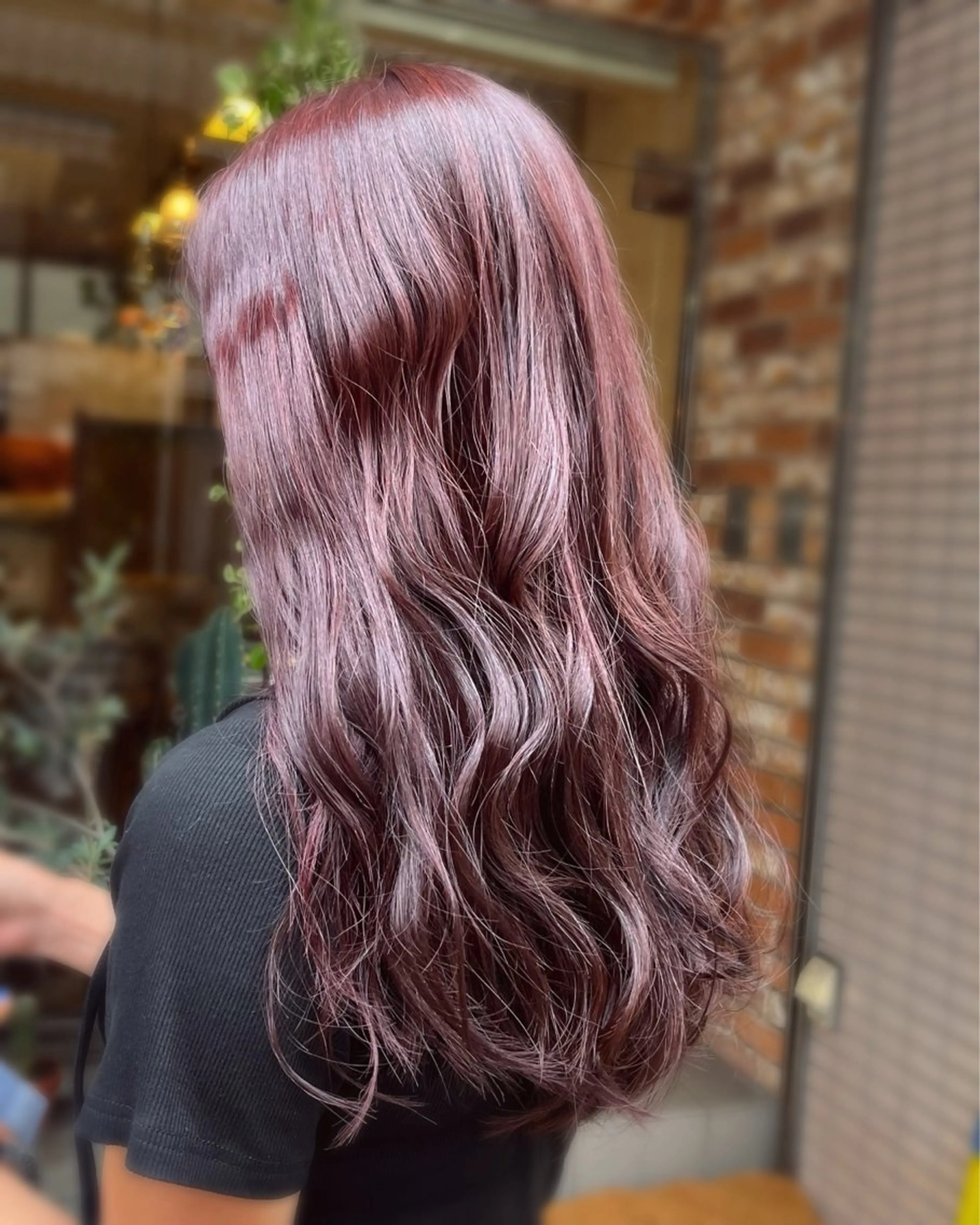 ロング カラー ブリーチ ブリーチなしカラー レッドカラー ヘアカラー トリートメント ヘッドスパ MocT所属・奥村 🎀のヘアスタイル