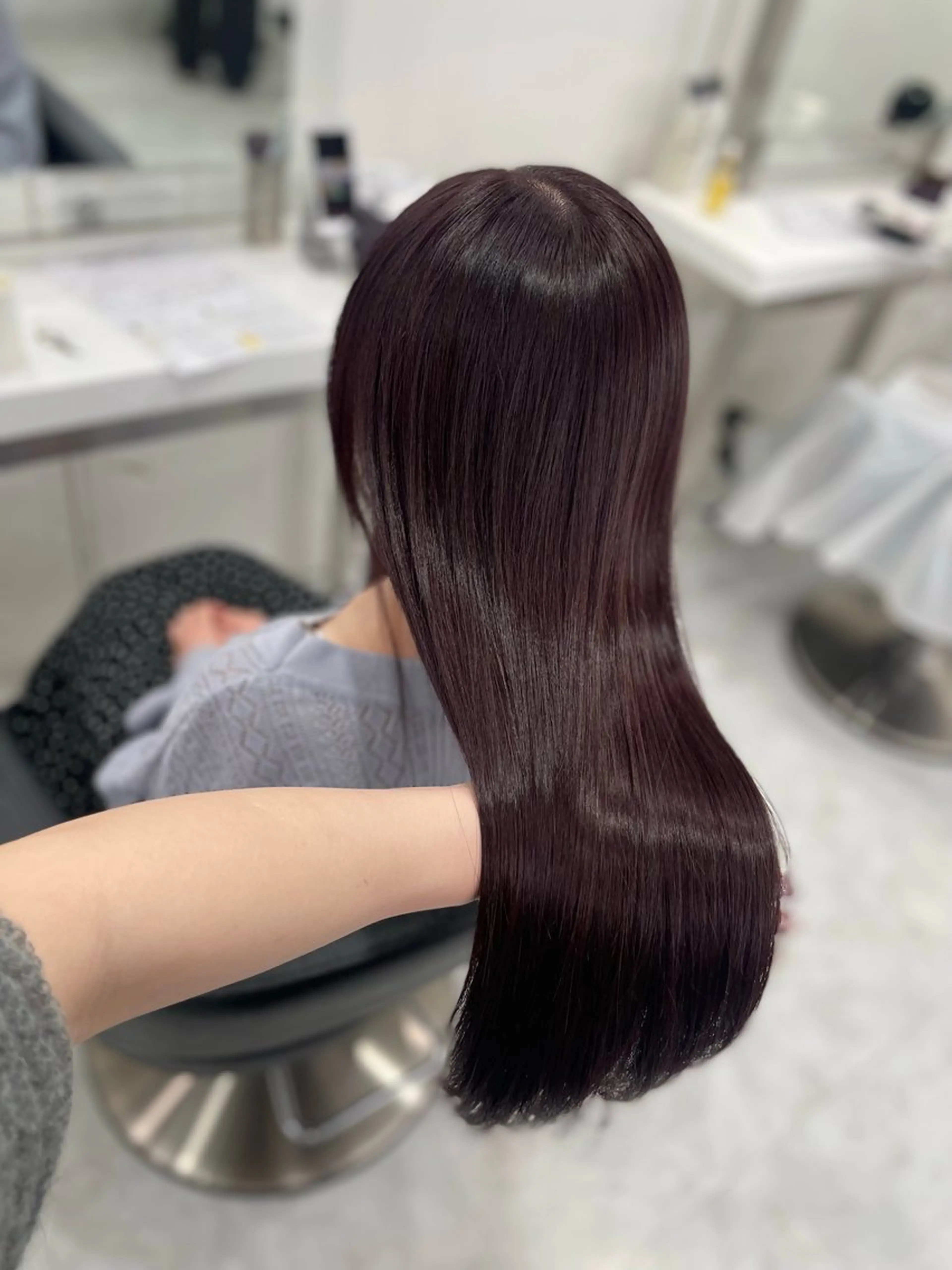 ロング カラー ヘアカラー トリートメント 💗トレンド暖色ヘア Natsumi 💗のヘアスタイル