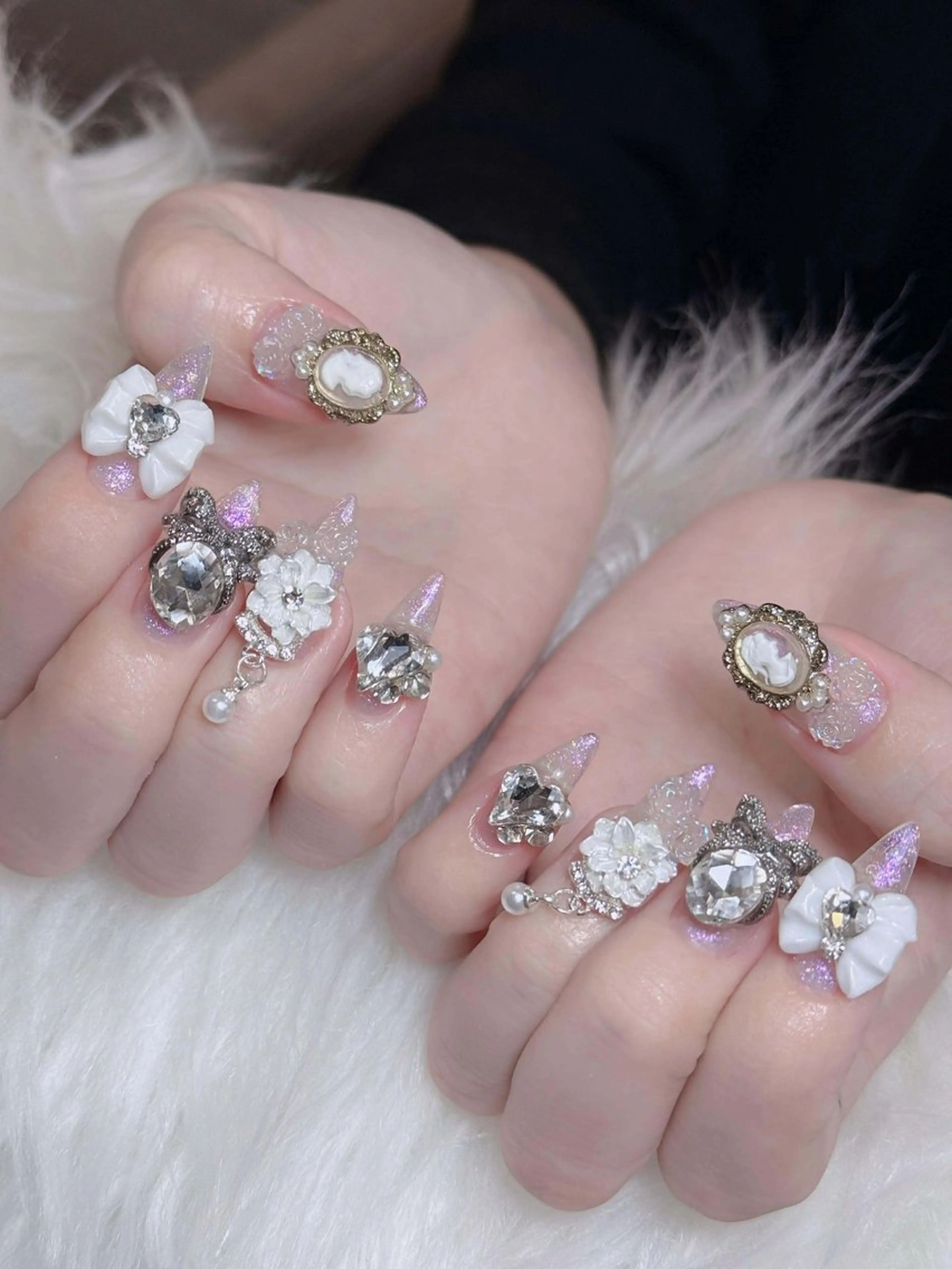 ネイル オーロラネイル チークネイル フットネイル フレンチネイル 韓国ネイル ハンドネイル Lumi Nailのネイルデザイン