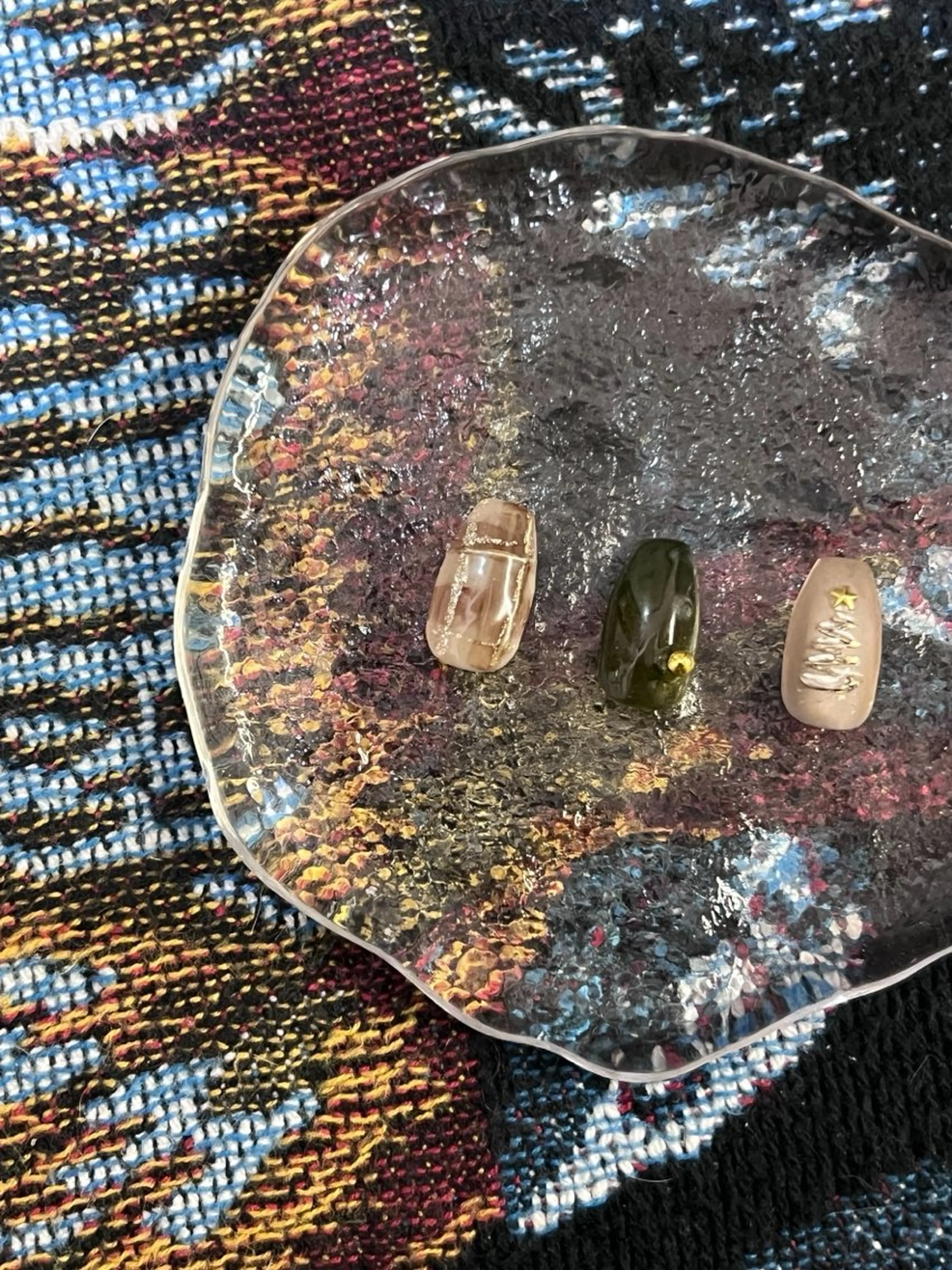 ・【オフ無し】ハンドネイル　（シンプルアート：2本）の写真