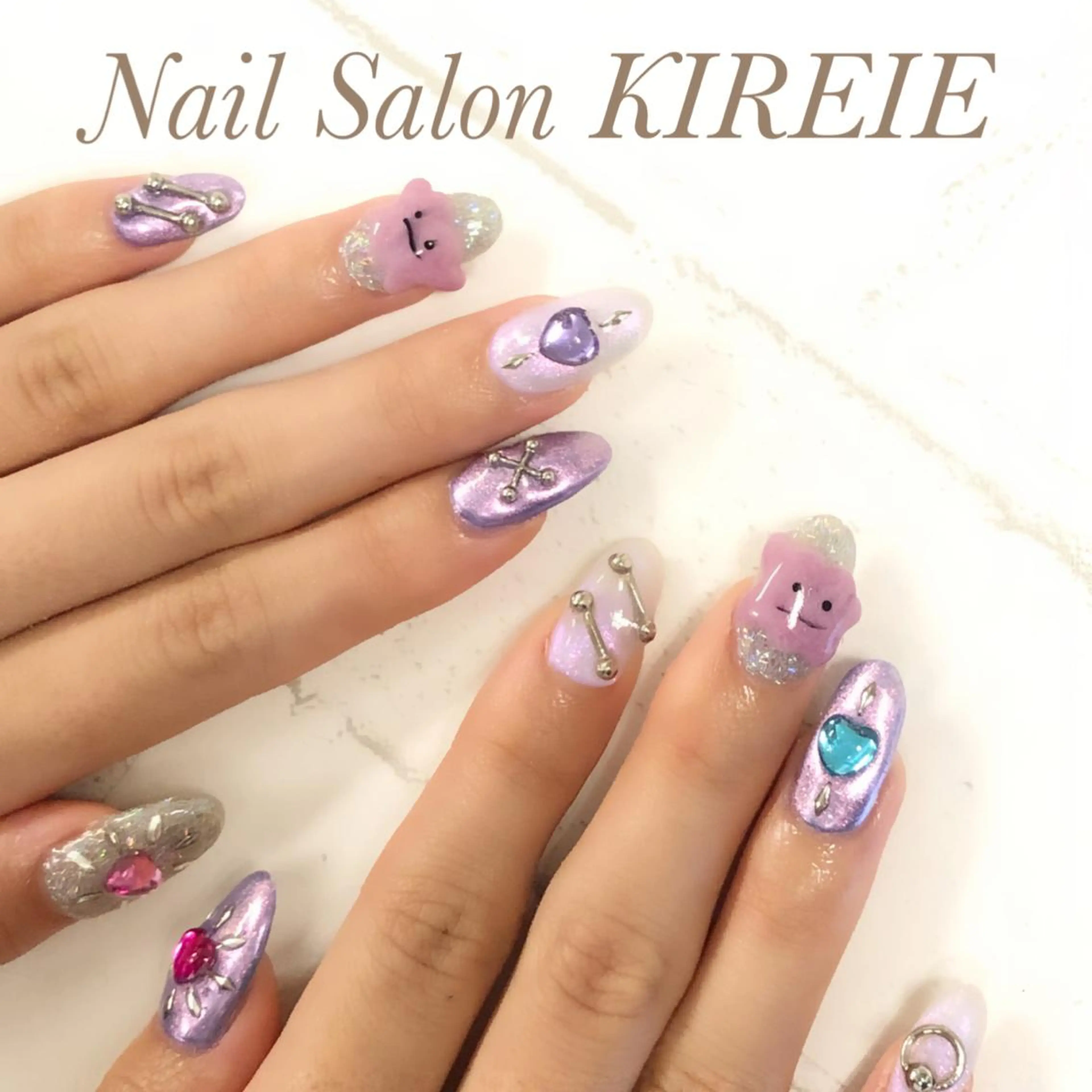 カラー ネイル アートネイル KIREIE NAILSのネイルデザイン