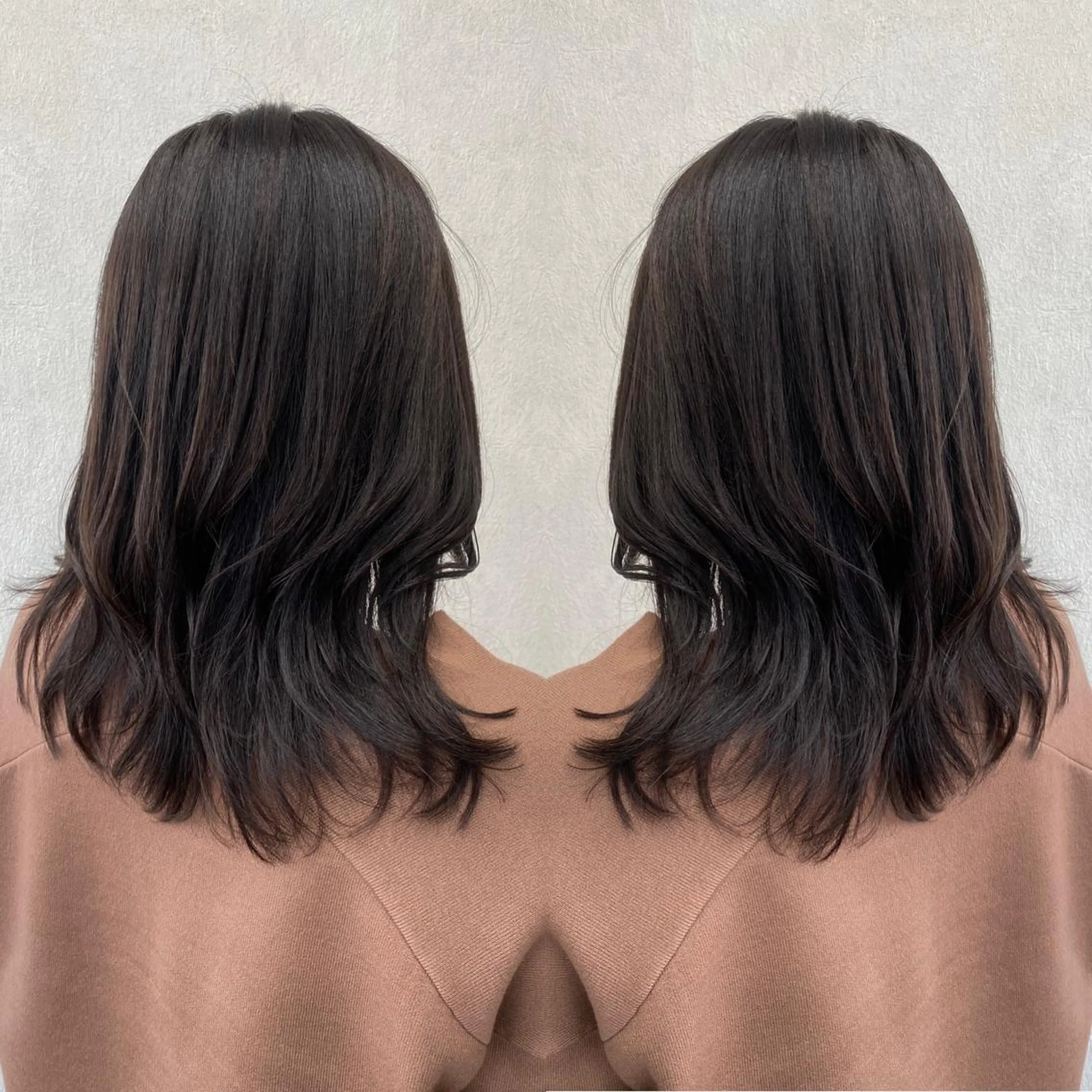 セミロング カラー カット トリートメント tocca 💜石田愛結💜のヘアスタイル