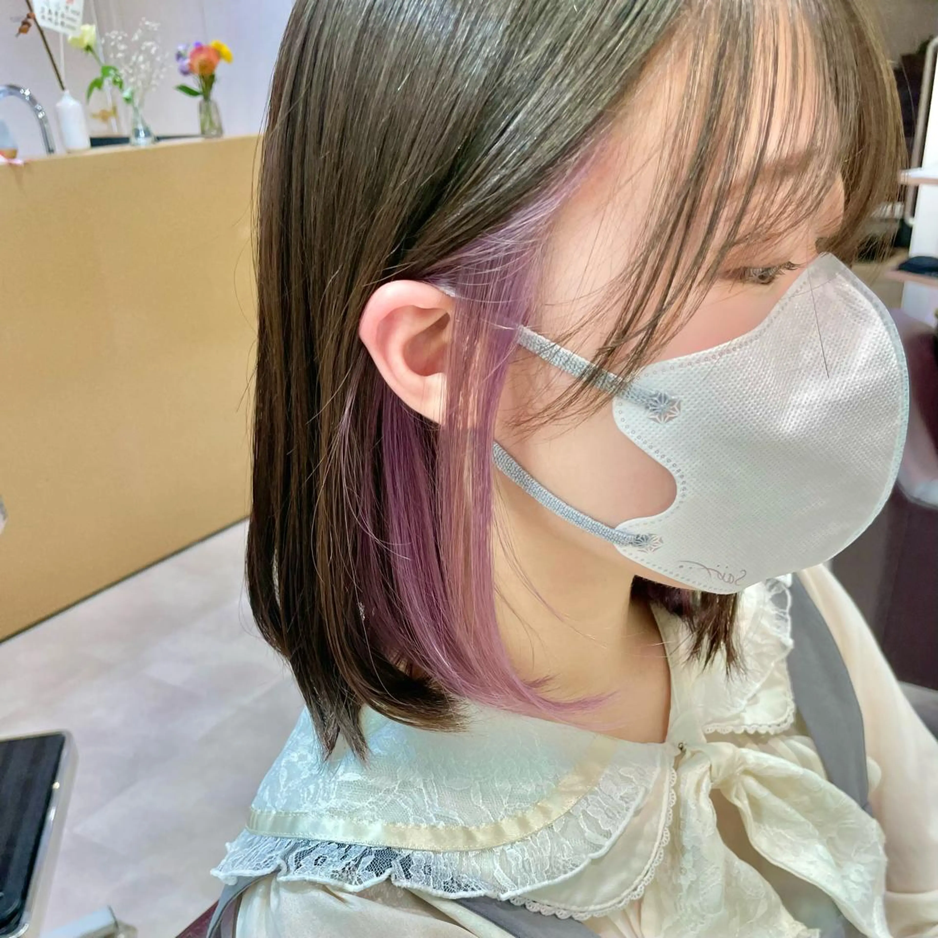 ミディアム カラー インナーカラー カット ヘアカラー トリートメント ショート/ボブ 🌟齋藤ほのかのヘアスタイル