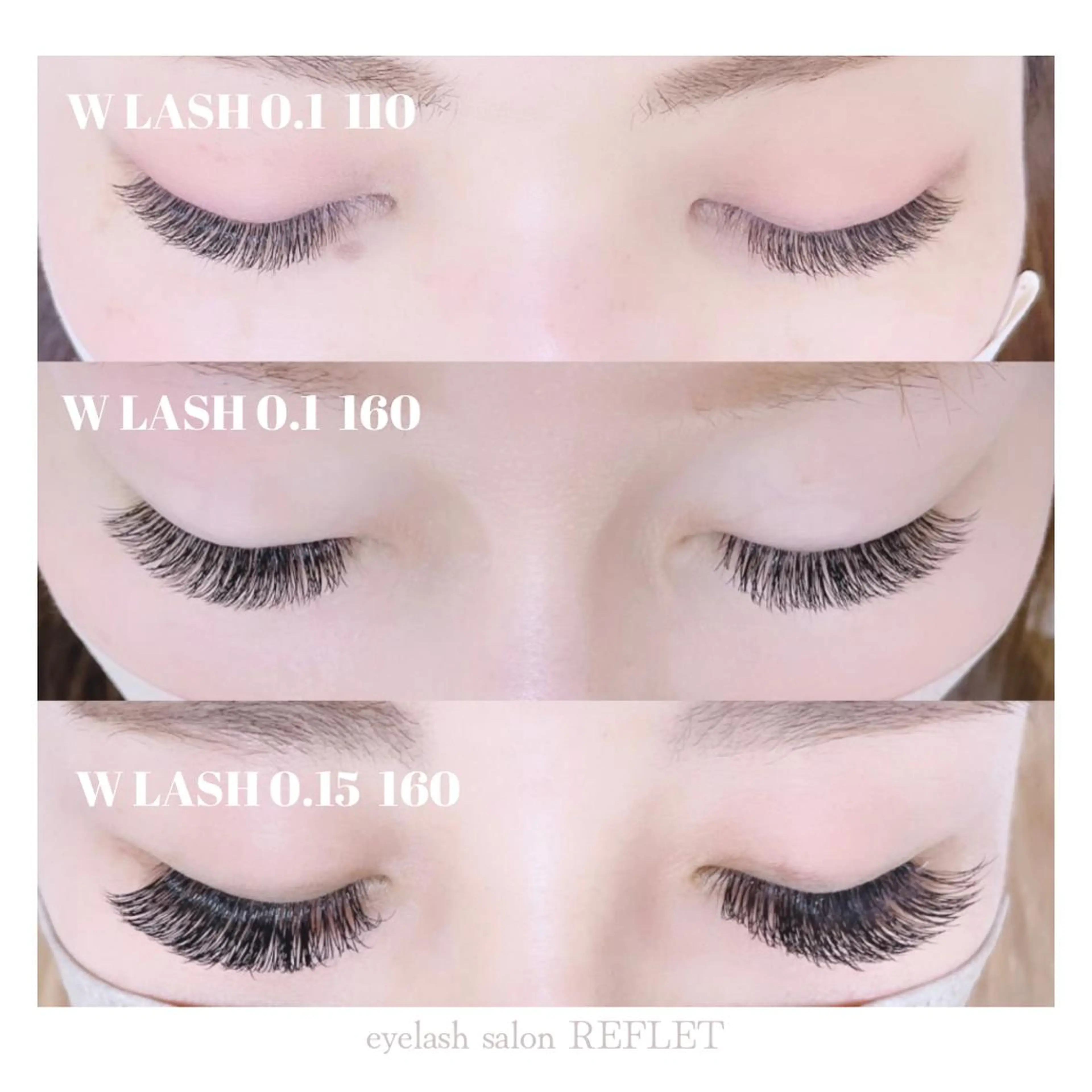 マツエク・マツパ ナチュラル REFLET ルフレのマツエク・マツパデザイン