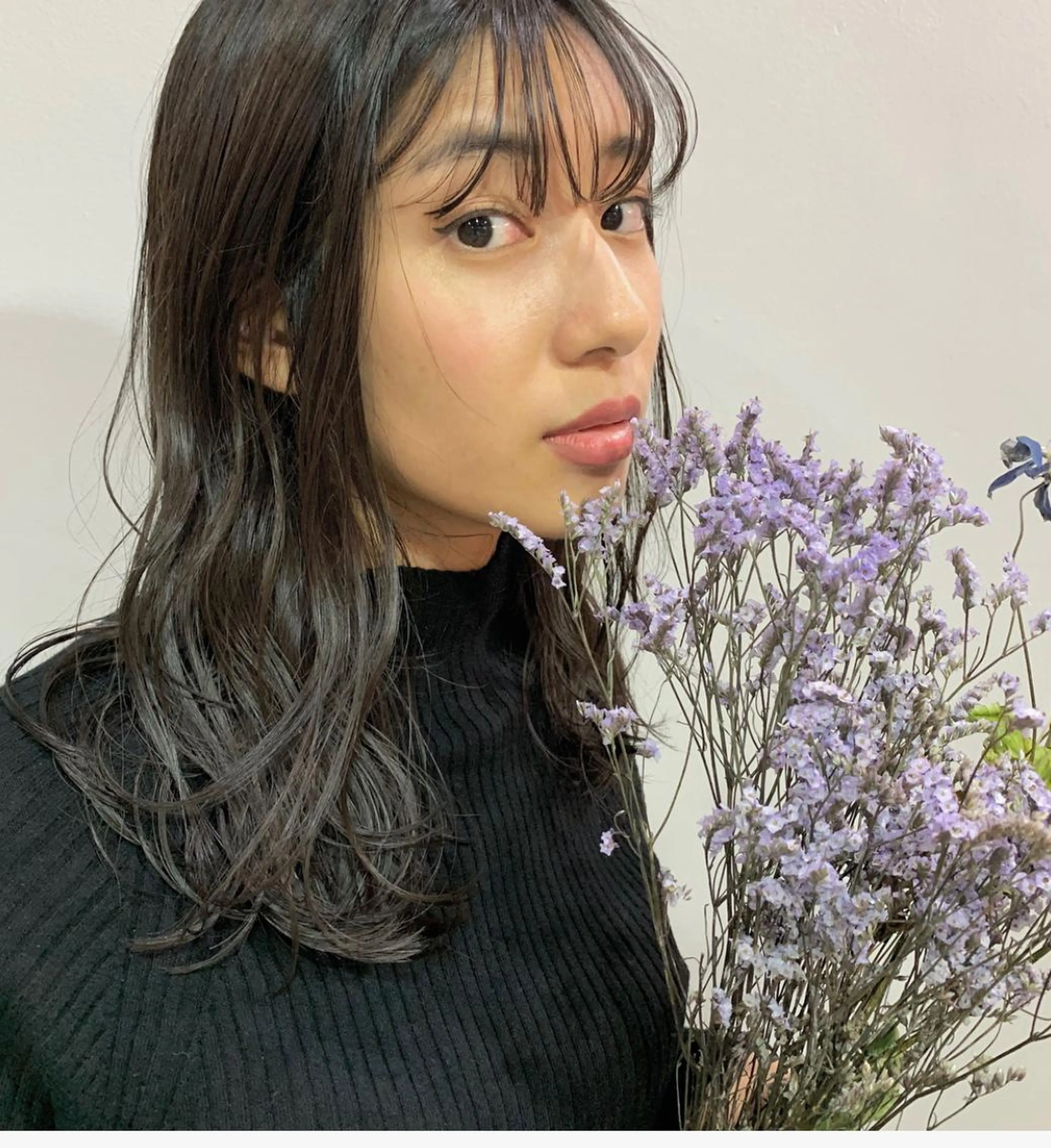 セミロング ヘアカラー トリートメント nuu所属・是非可愛くさせて ください🩷sakiのヘアスタイル