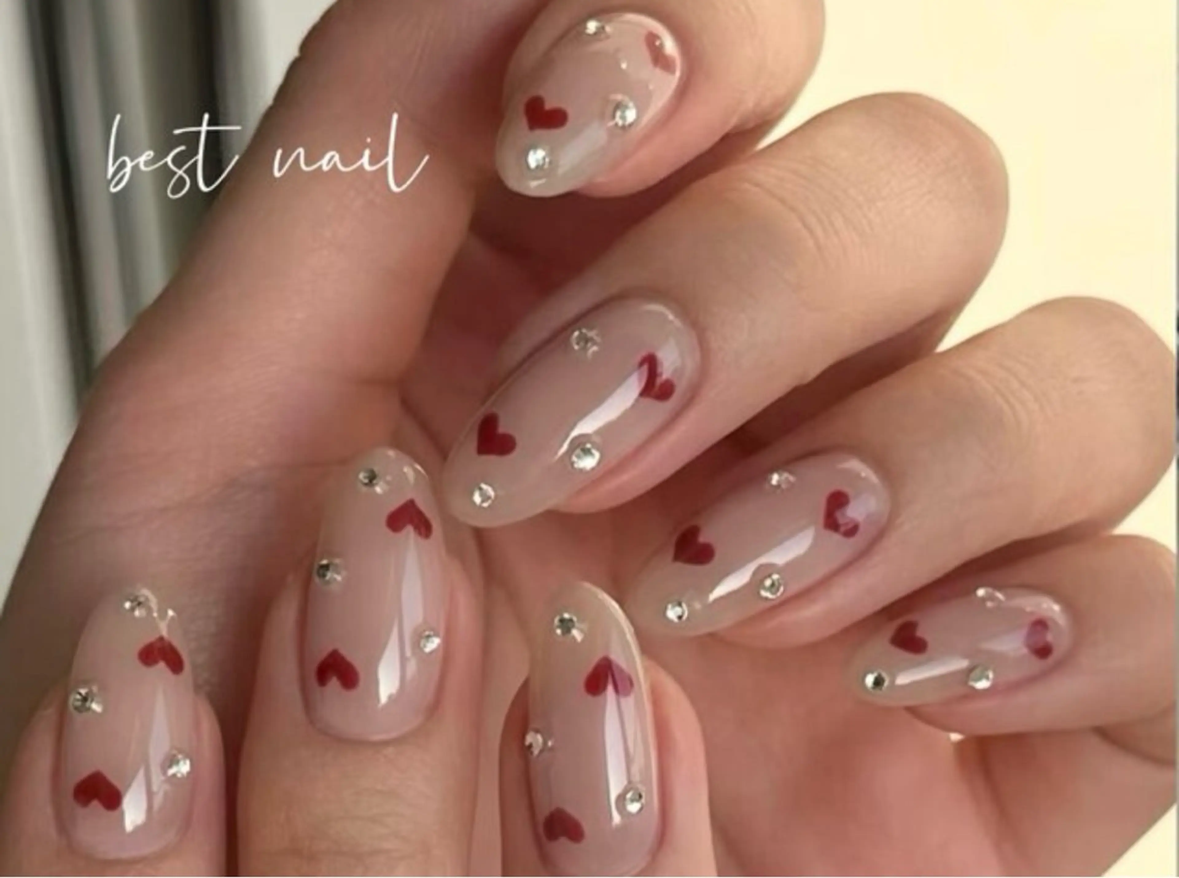 ネイル オーロラネイル クリアネイル 長さ出し ジェルネイル 韓国ネイル ハンドネイル best nailのネイルデザイン