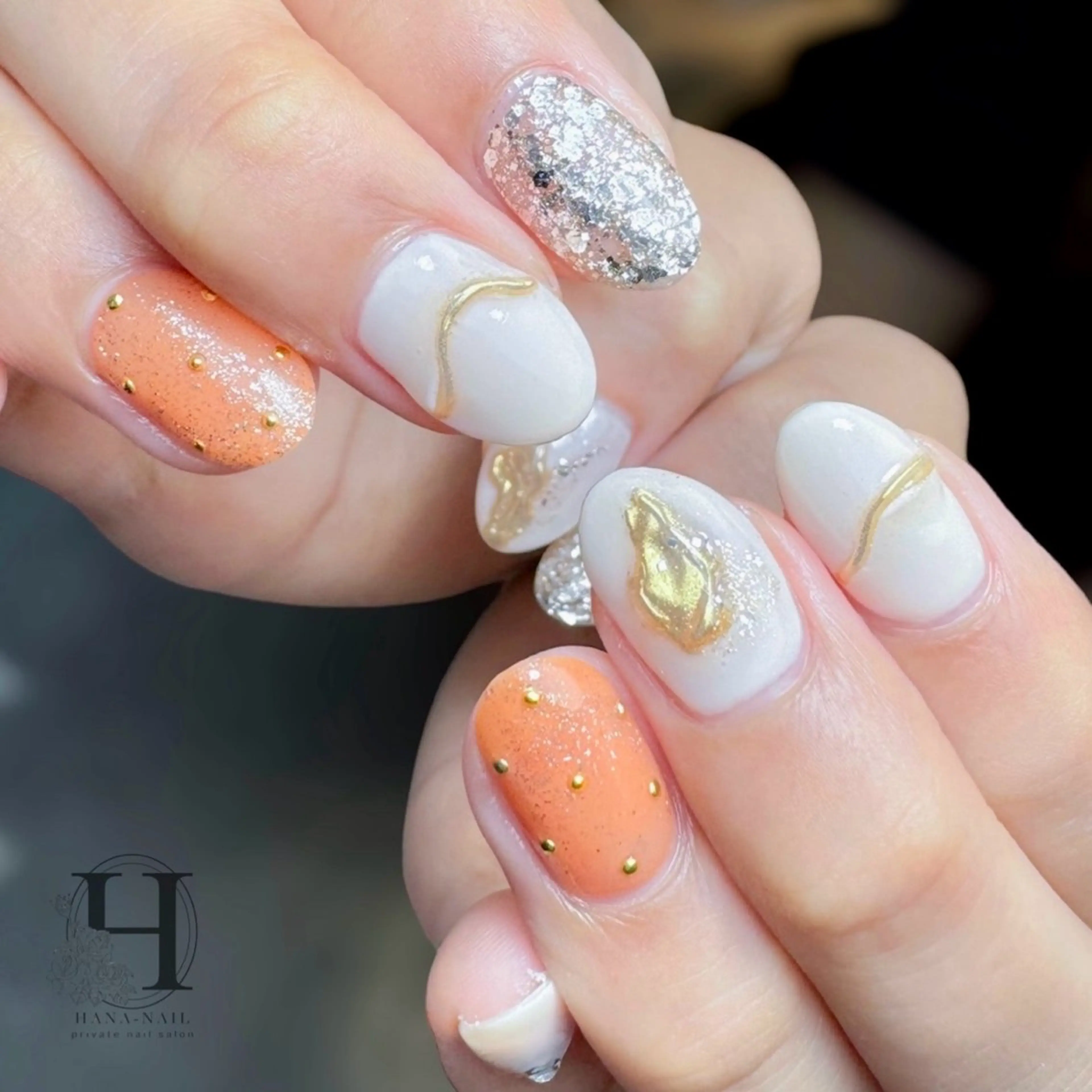 ネイル HANA-NAILハナネイル福山所属・Kao hana-nailのネイルデザイン