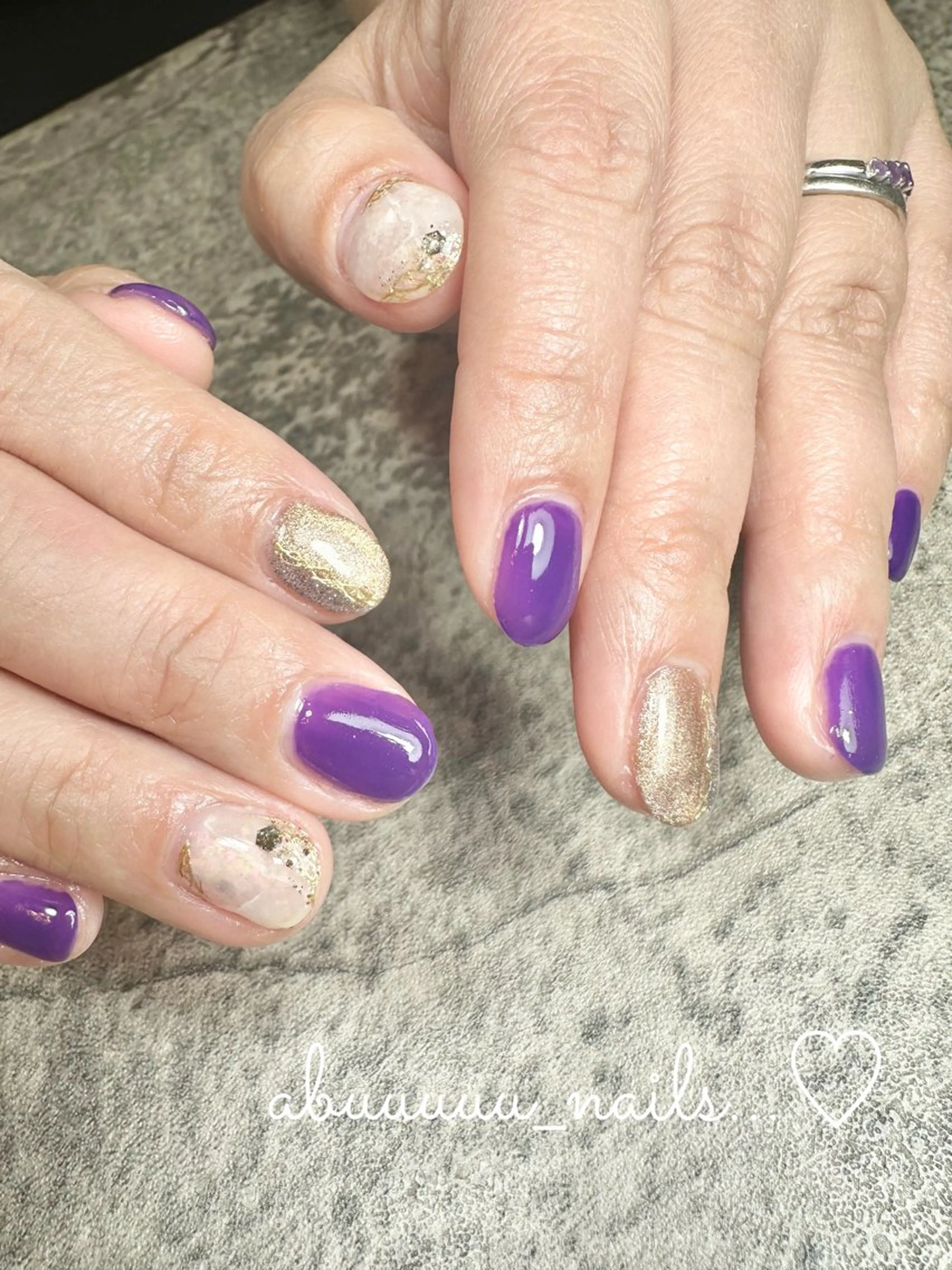 ネイル フラッシュネイル ニュアンスネイル abuuuuu nailsのネイルデザイン