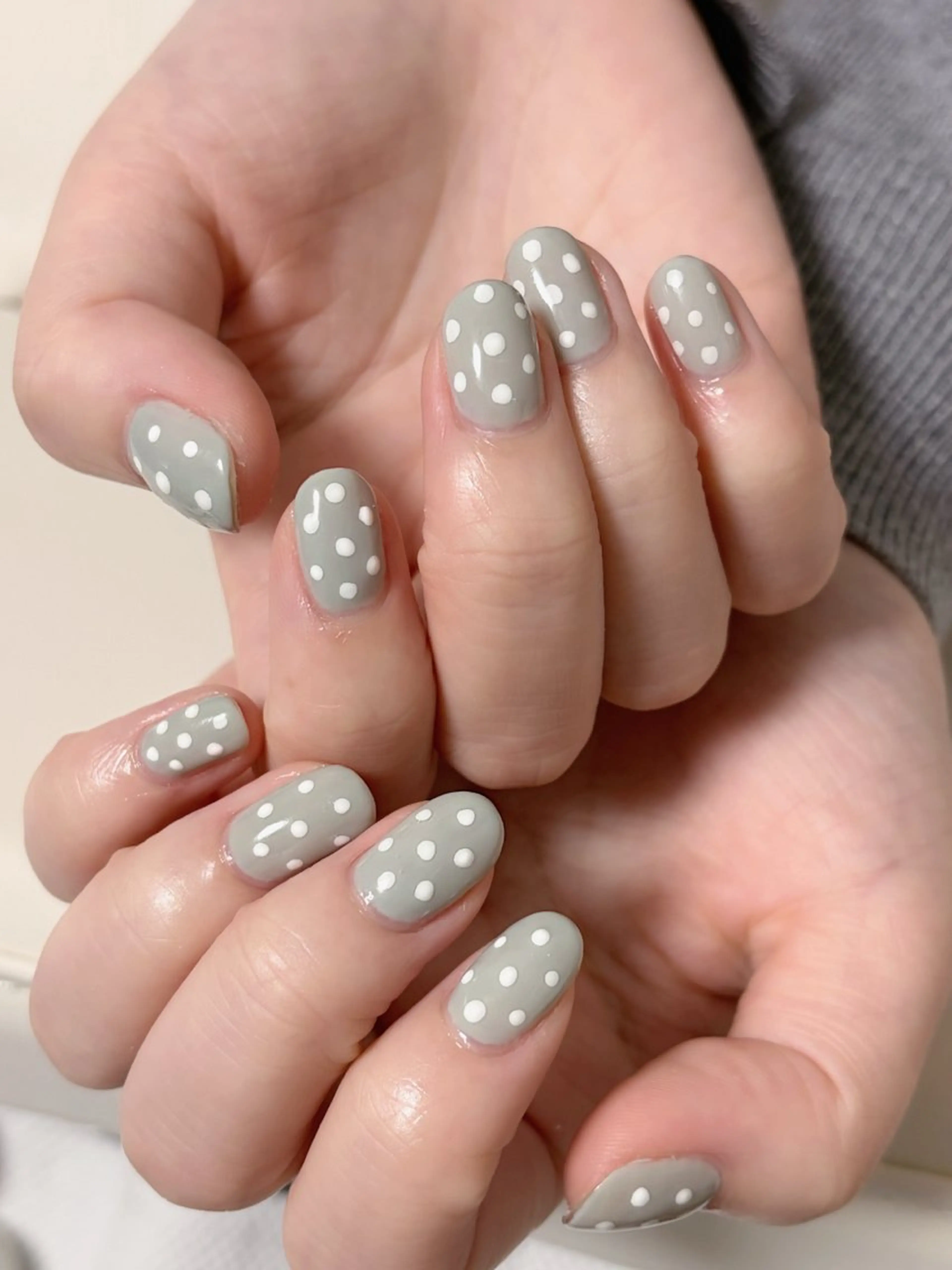 ネイル ドット ガーリー 韓国ネイル ワンホンネイル ハンドネイル haku mioのネイルデザイン