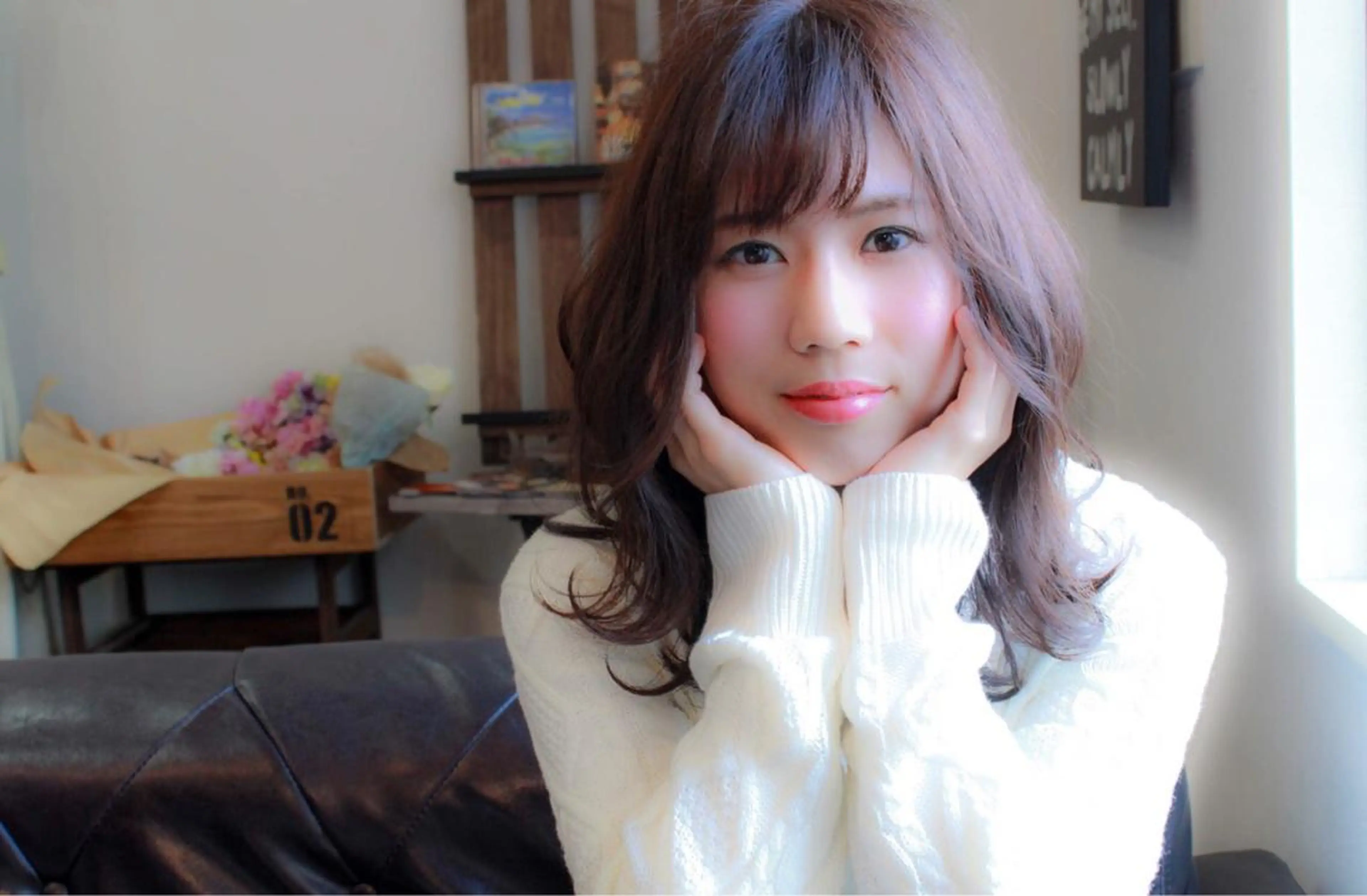 ミディアム セミロング カラー ヘアアレンジ Lien所属・西川 ヒロキのヘアスタイル