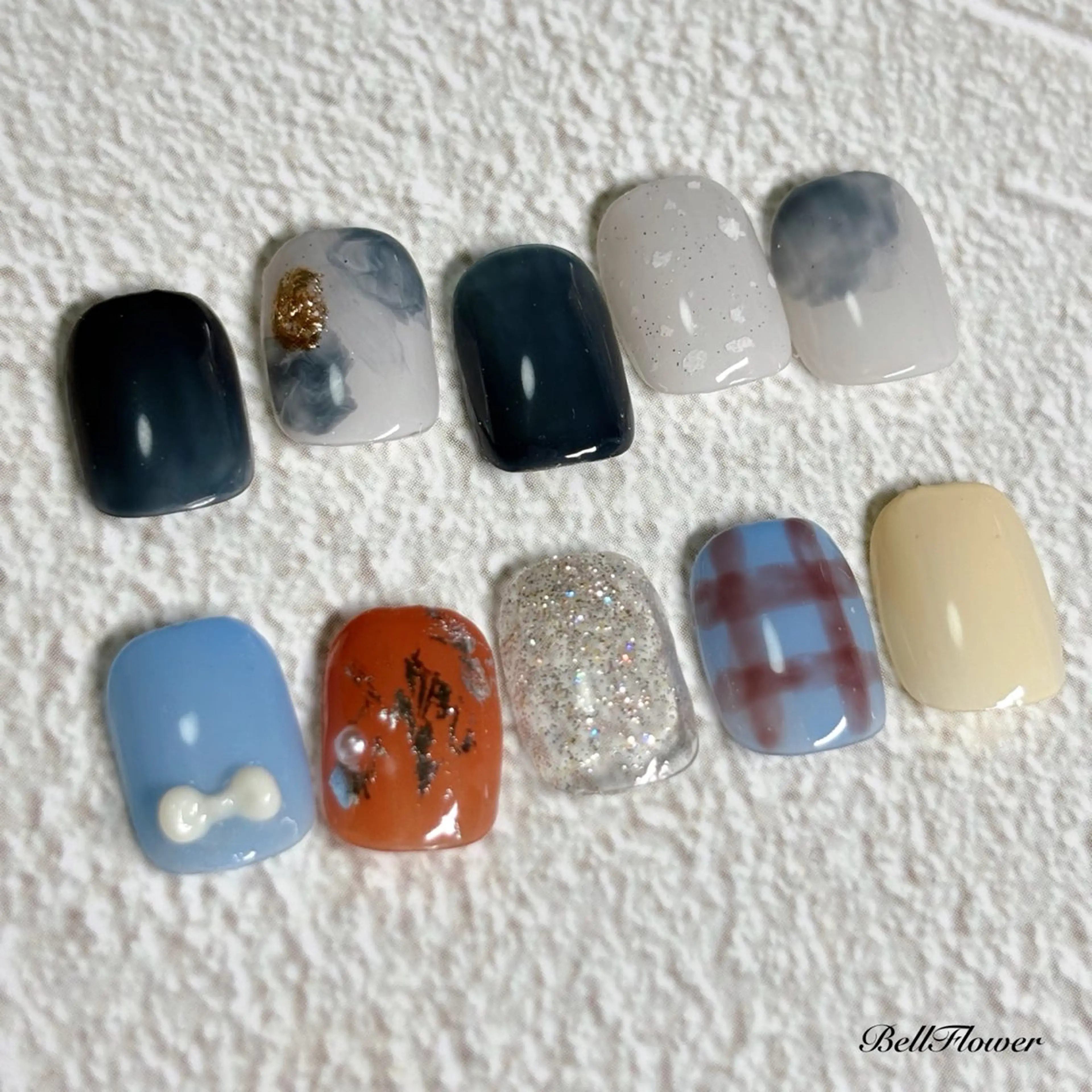 ネイル ハンドネイル Bell Flowerのネイルデザイン