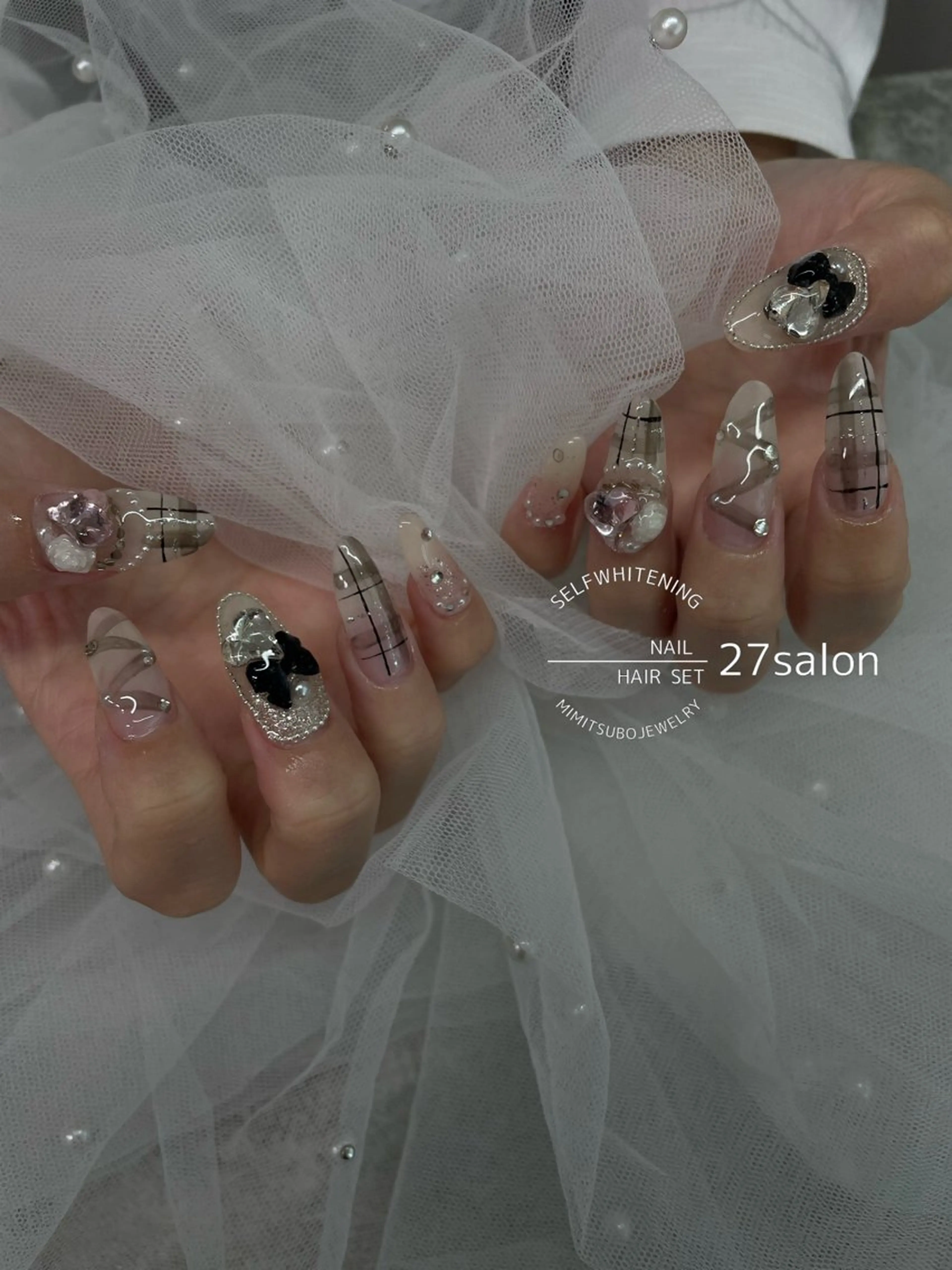 ネイル ワンホンネイル ハンドネイル 27salon yuinaのネイルデザイン