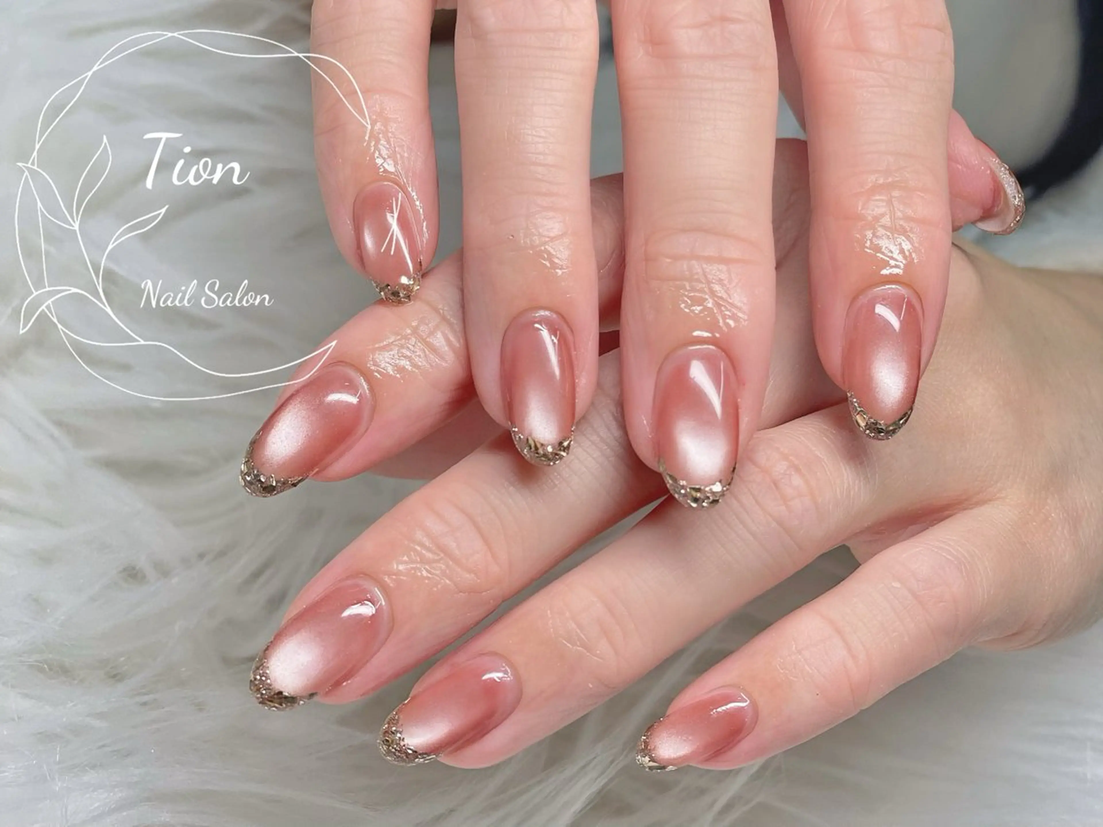 ネイル チークネイル 長さ出し フットネイル フレンチネイル ジェルネイル Nailsalon Tion武蔵小杉店所属・Nailsalon Tion武蔵小杉店のネイルデザイン