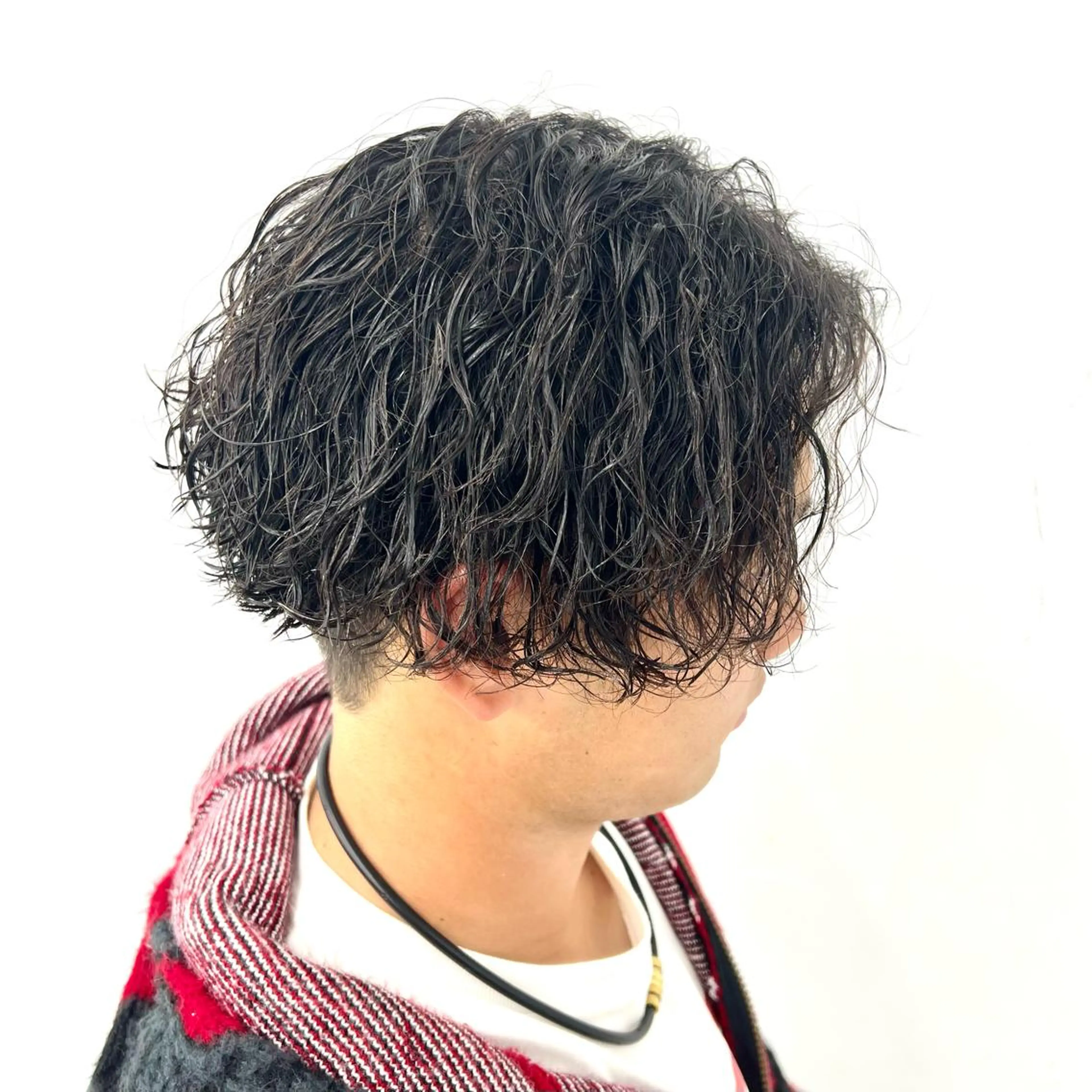 パーマ メンズ センターパート カット パーマ 柏メンズカットパーマ NO.1タイチのヘアスタイル