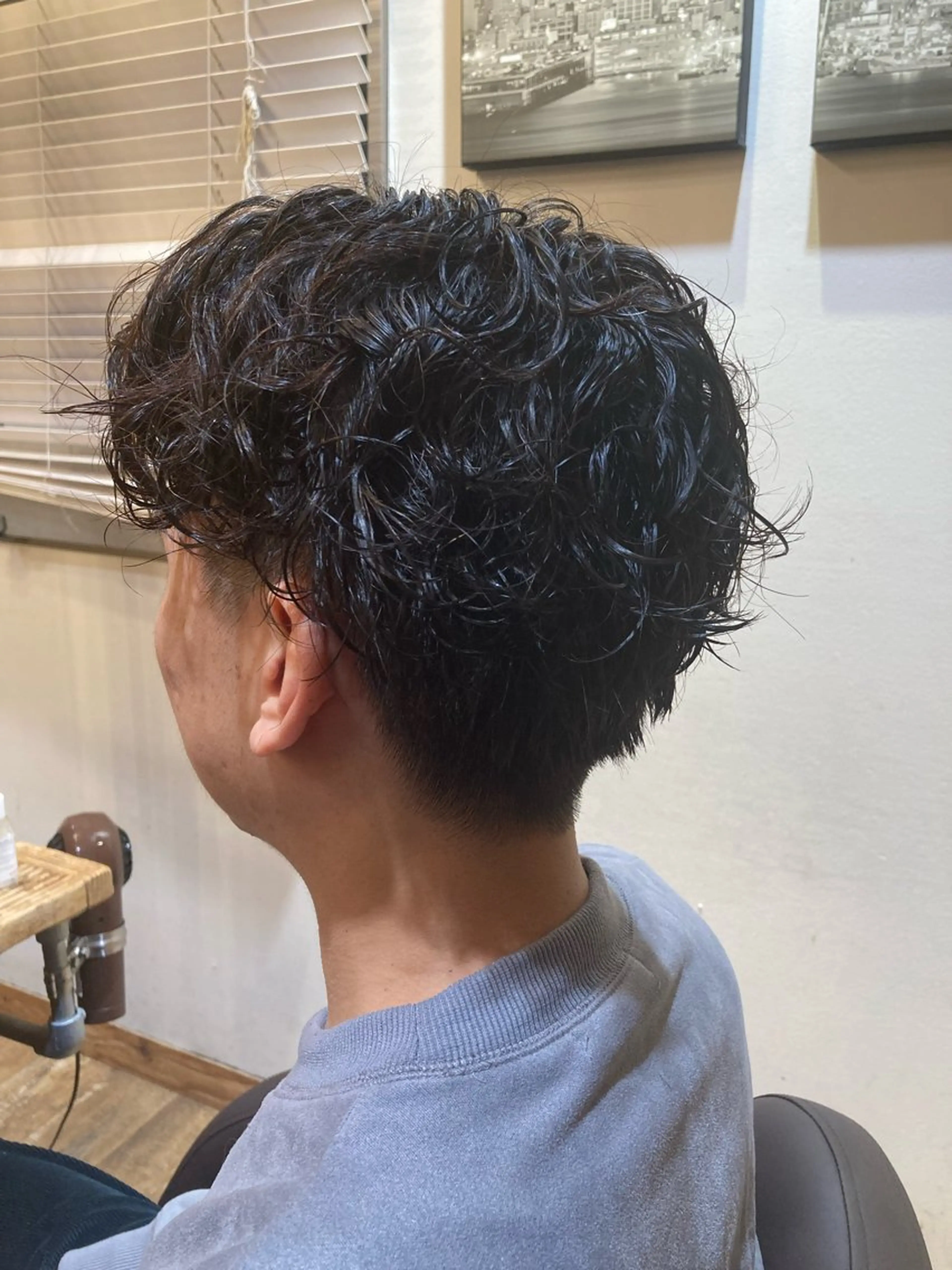 ショート カット パーマ 菊地 優斗のヘアスタイル