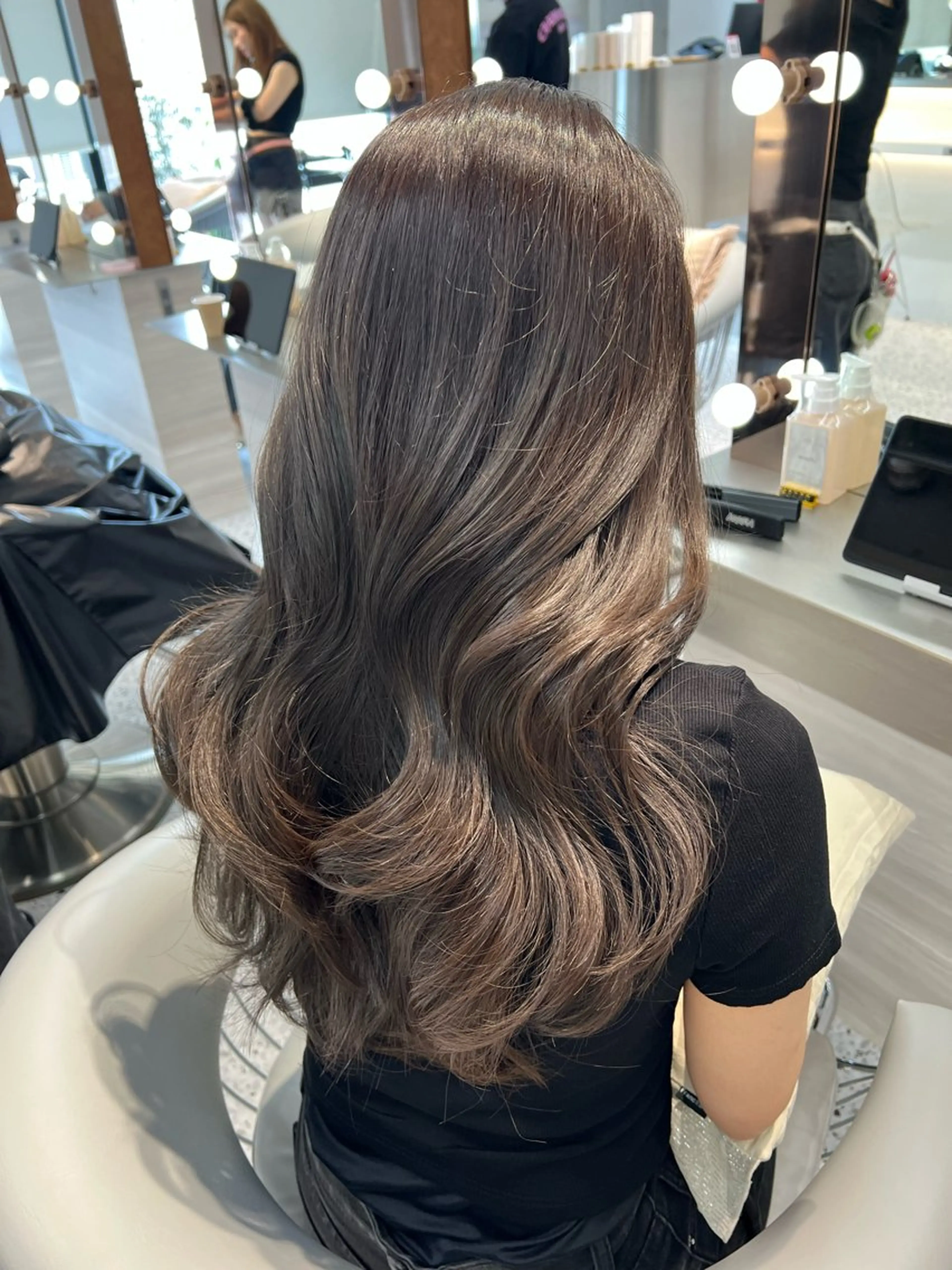 ロング 韓国風ヘア ワンホンヘア ヘアカラー トリートメント Lond Role所属・🎀透明感カラー shizuka🎀のヘアスタイル