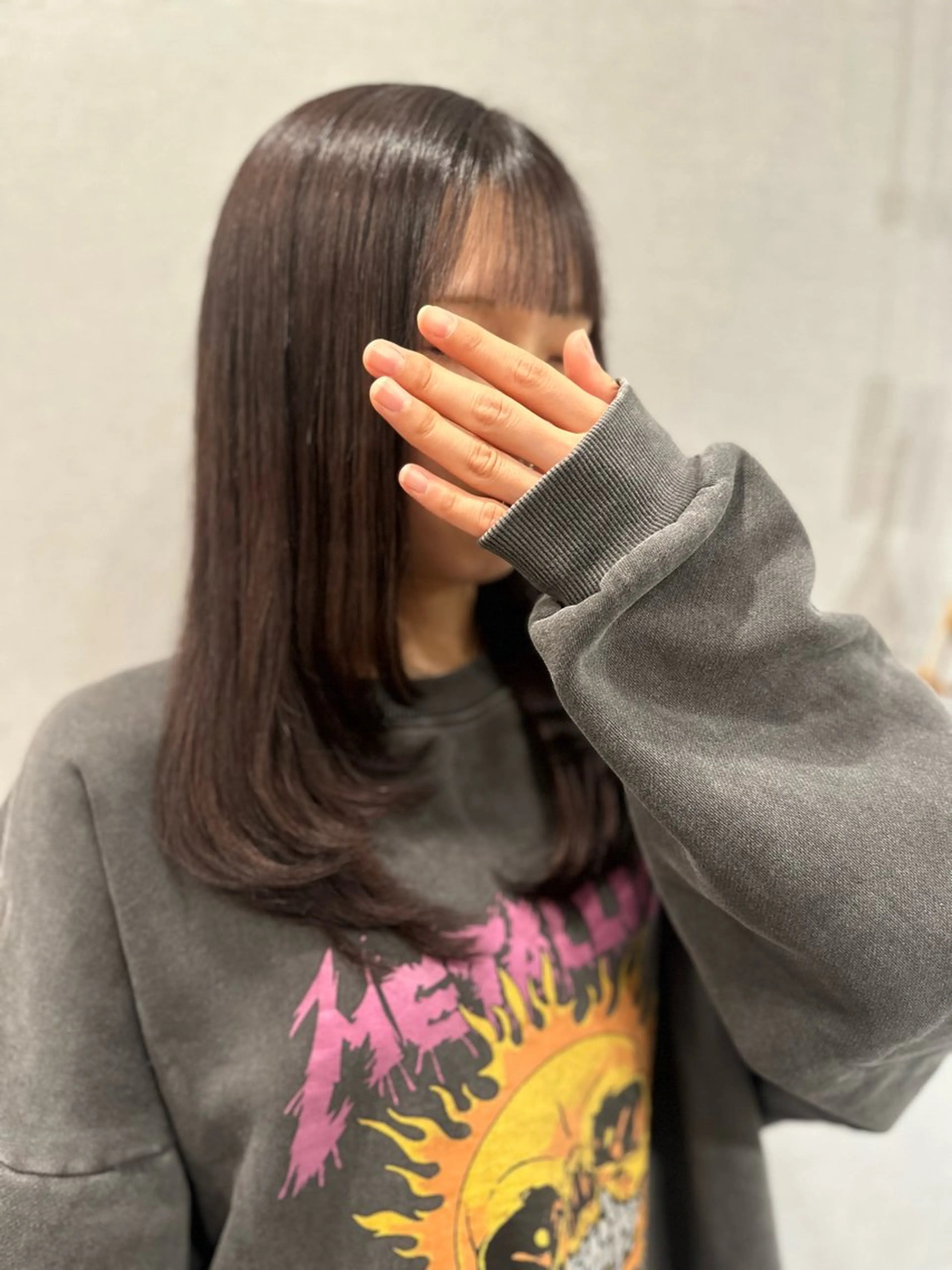 ロング カラー カット ヘアカラー トリートメント K Harukaのヘアスタイル