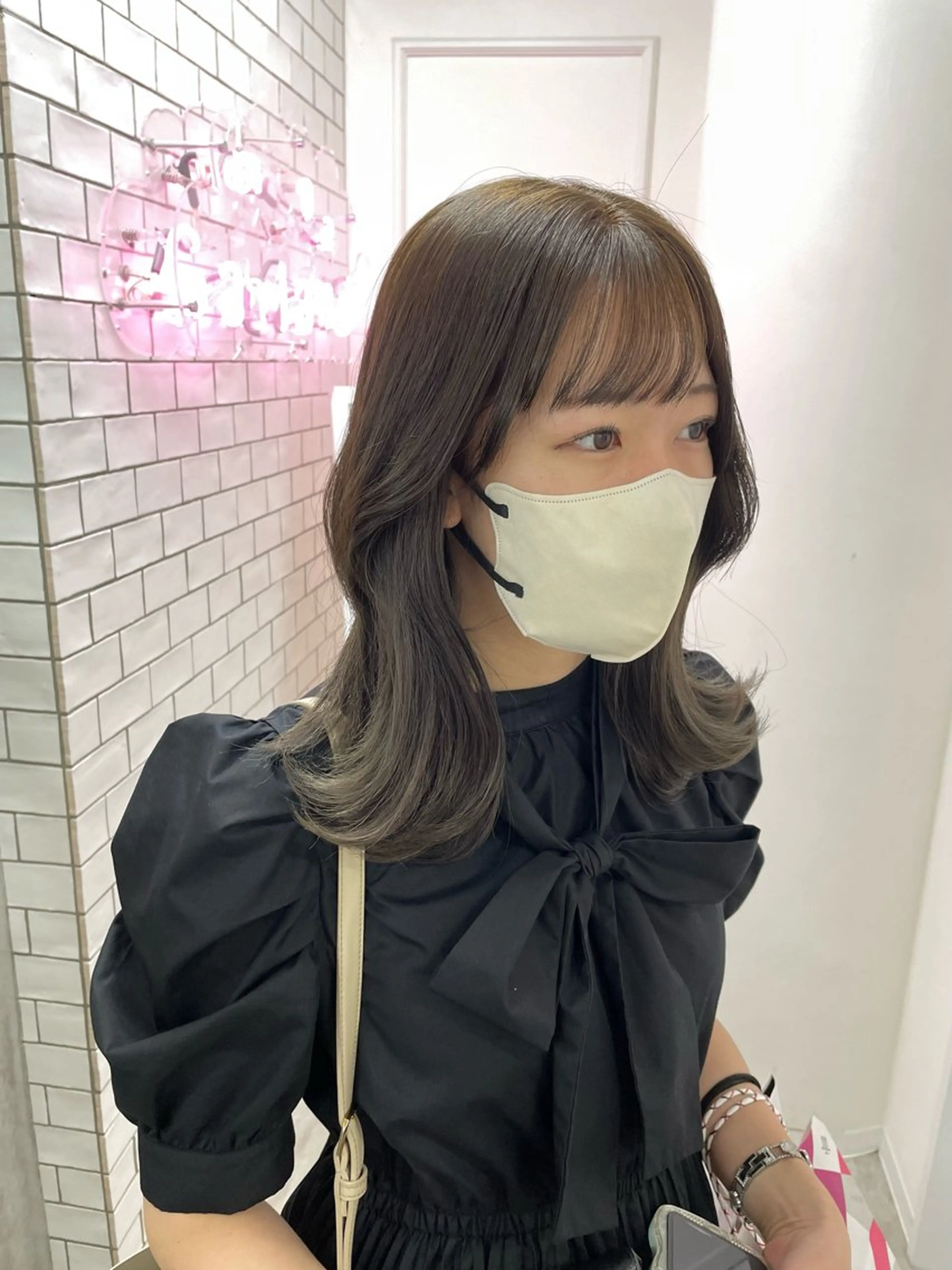 ロング カラー ベージュカラー ブリーチ 透明感カラー 縮毛矯正 marshu梅田所属・Hana ♡ marshu梅田のヘアスタイル