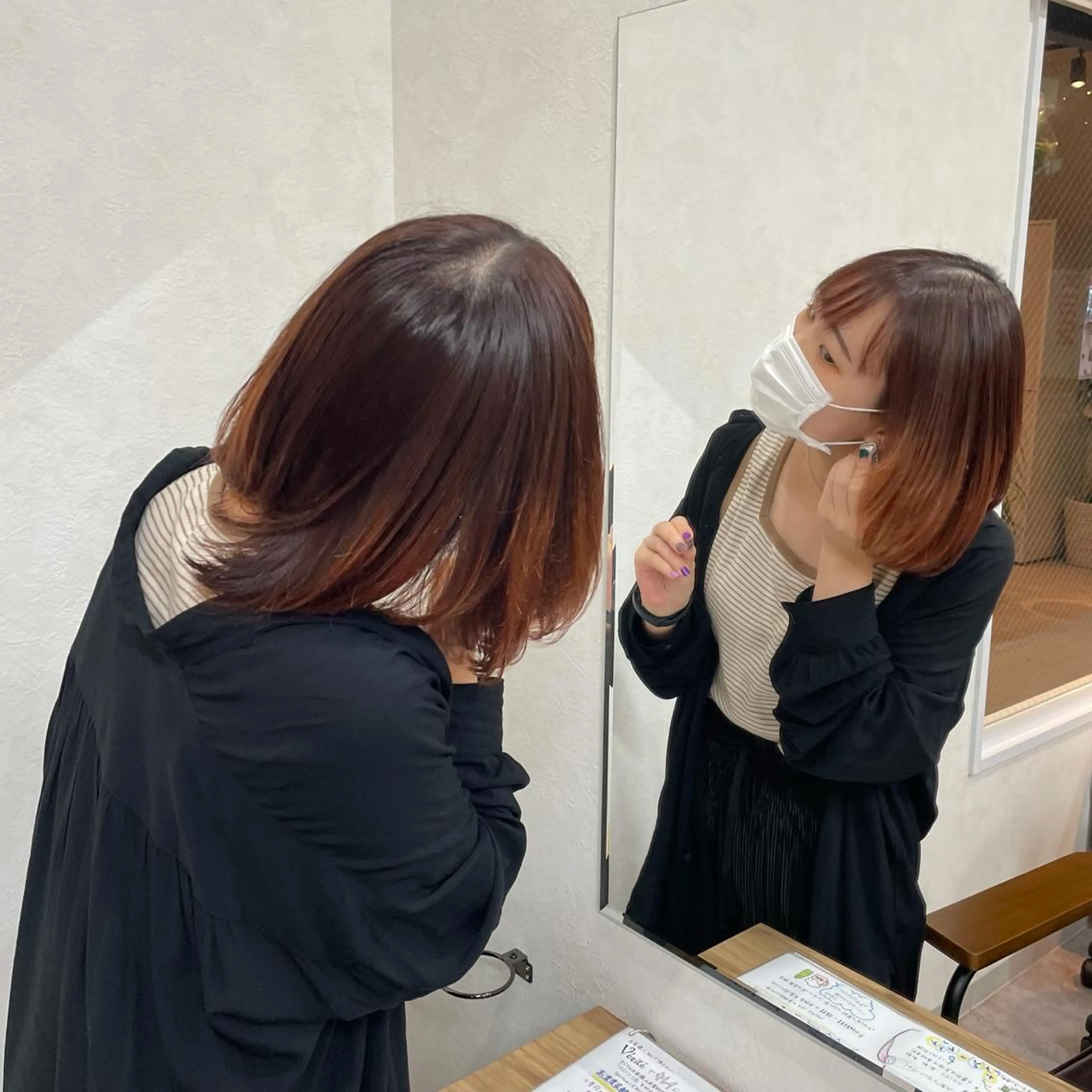 ショート カラー オレンジ 骨格、カラー診断士 ✂️淡中円花のヘアスタイル